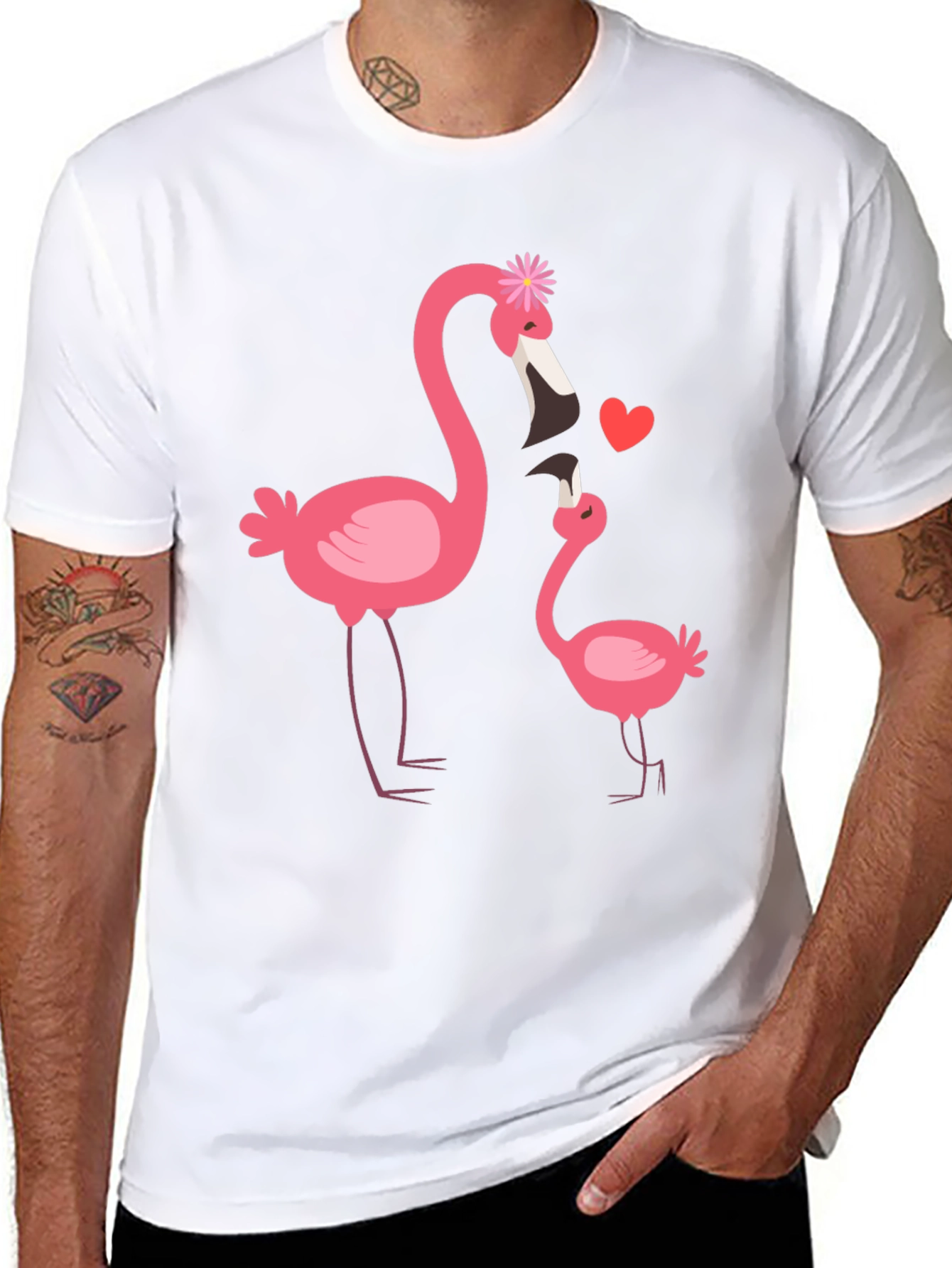 Flamingo Mom & Baby Graphic Tee