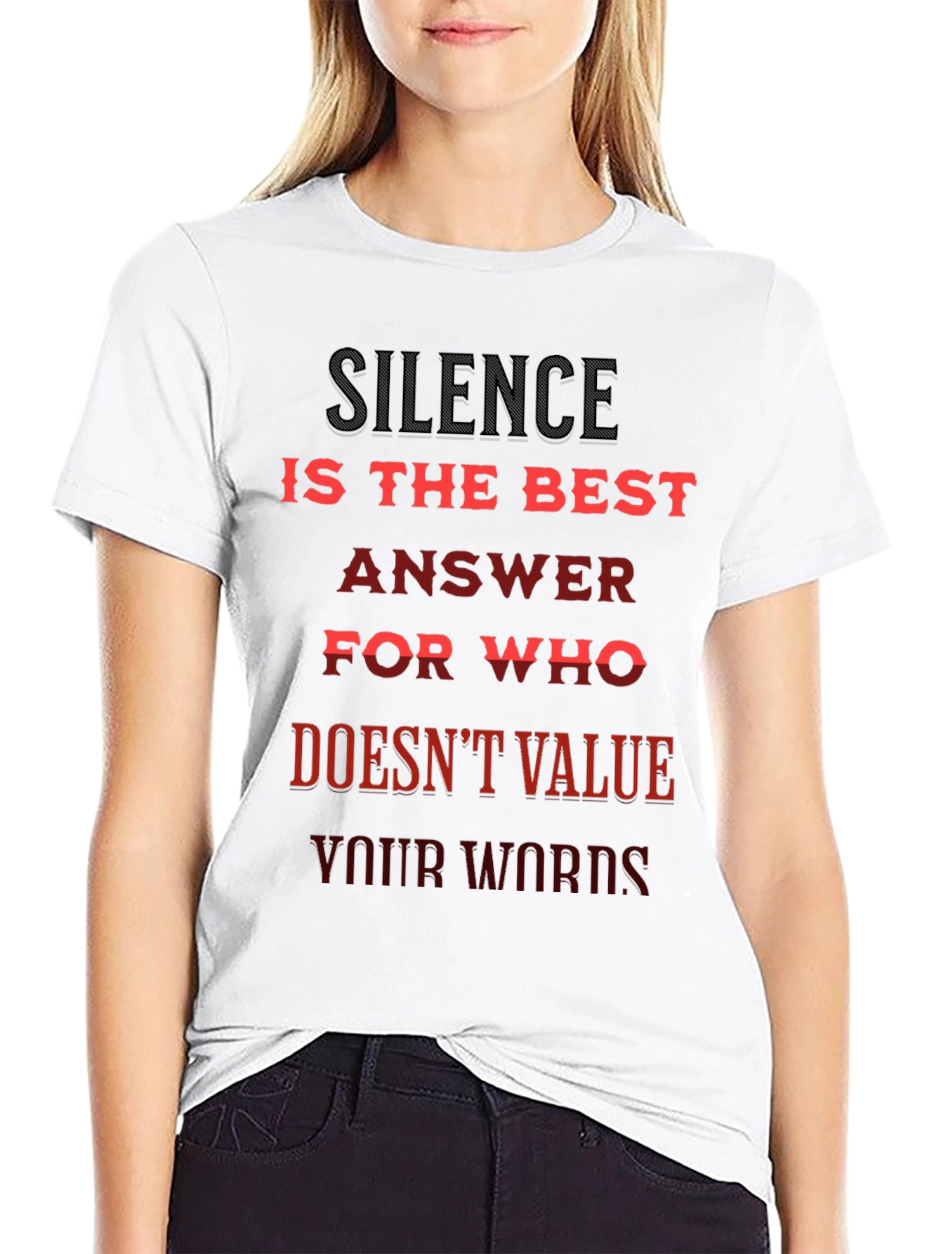 Silence is Best Tee - Slogan T-Shirt