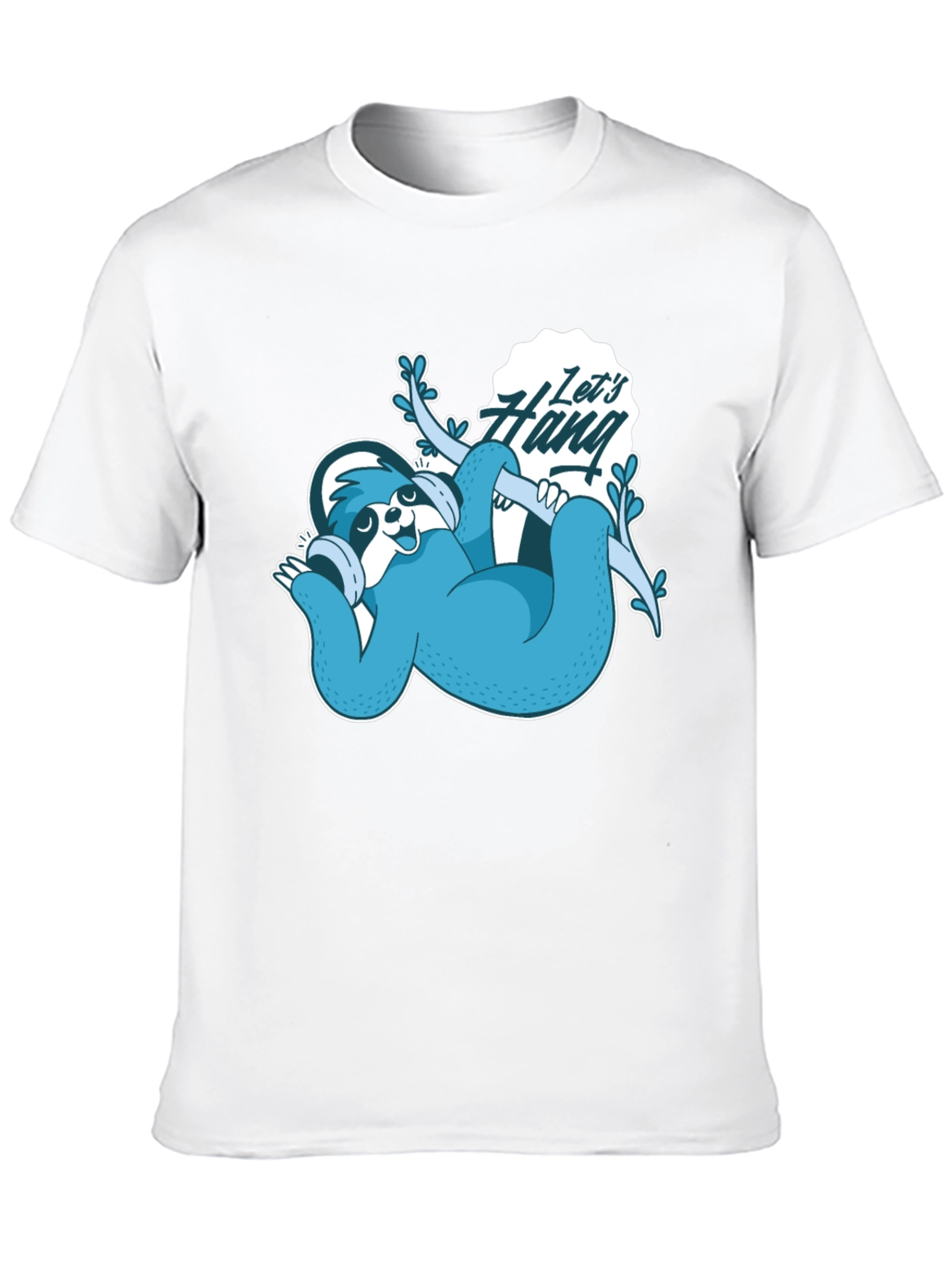 Cool Sloth Lets Hang Graphic Tee