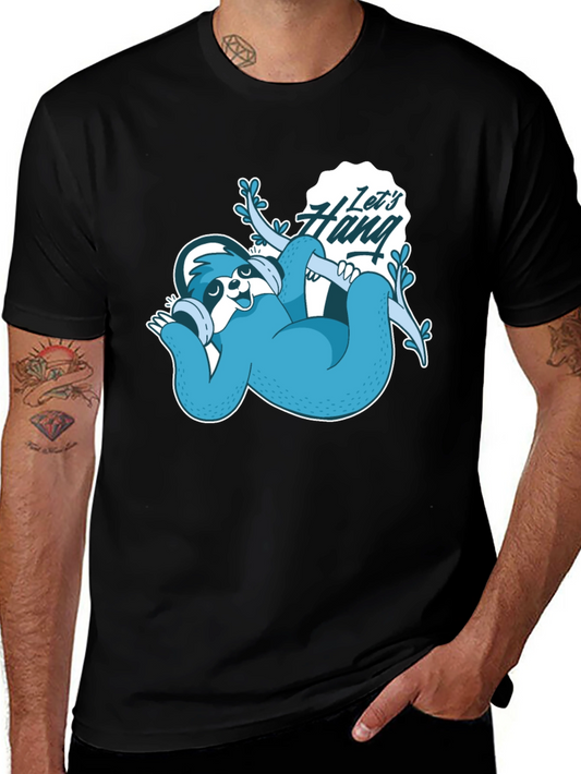 Cool Sloth Lets Hang Graphic Tee
