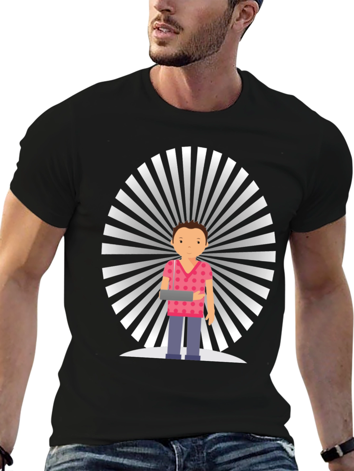 Cartoon Character Graphic T-Shirt