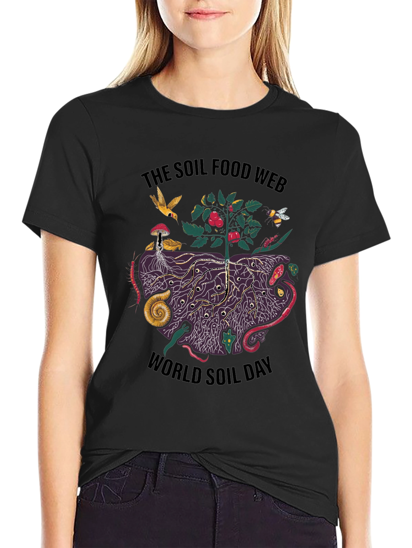 Soil Food Web T-Shirt - World Soil Day