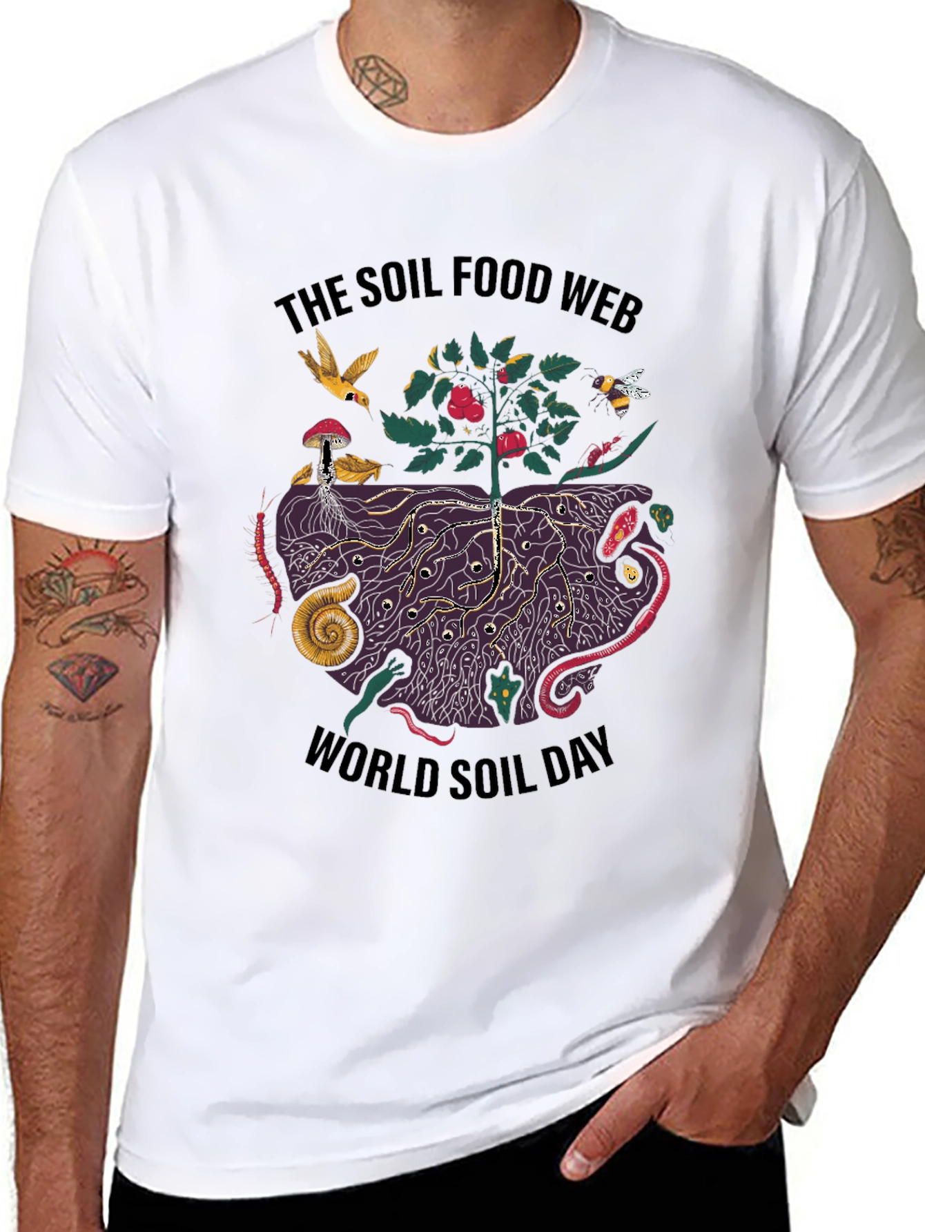 Soil Food Web T-Shirt - World Soil Day