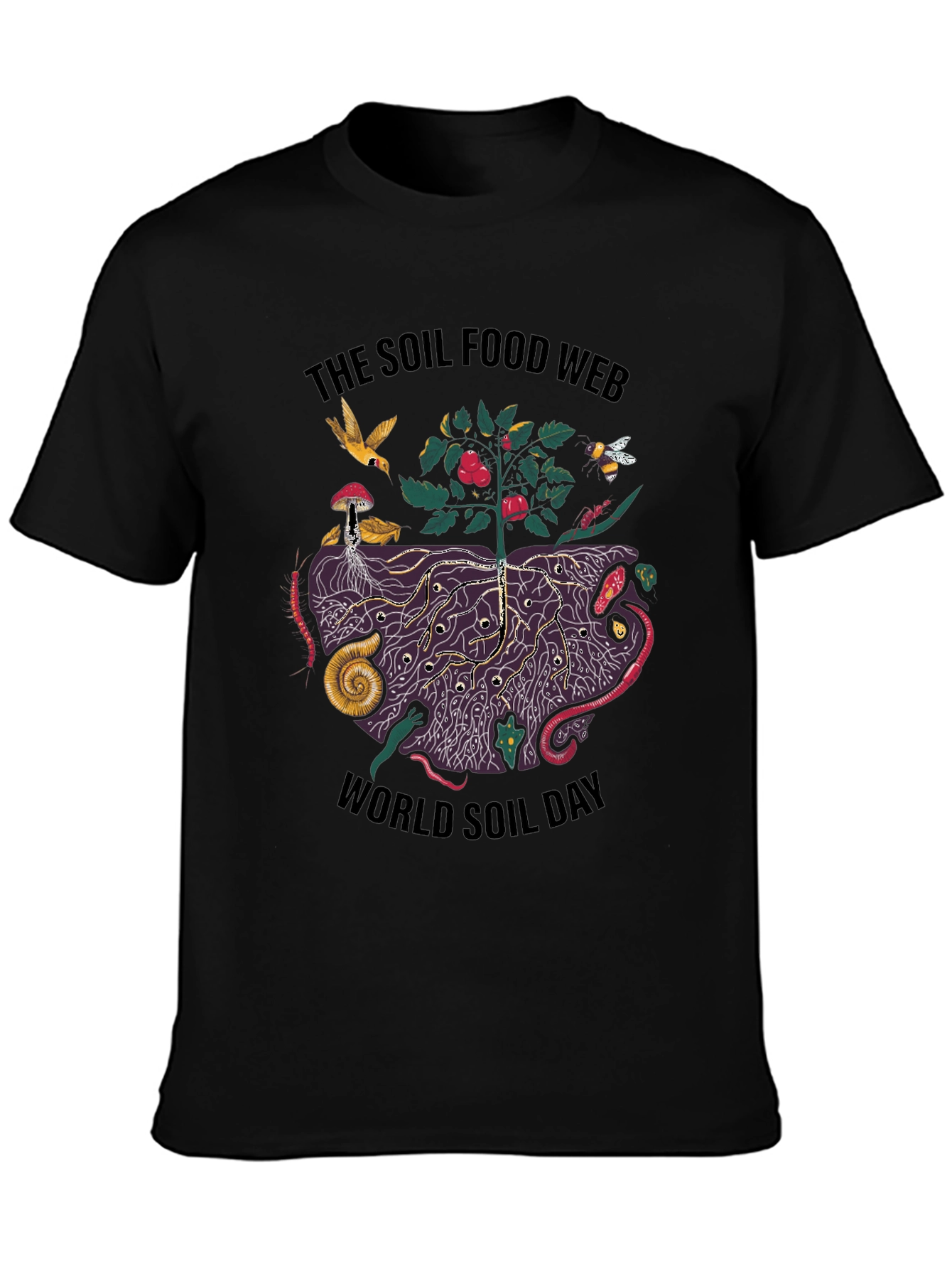 Soil Food Web T-Shirt - World Soil Day