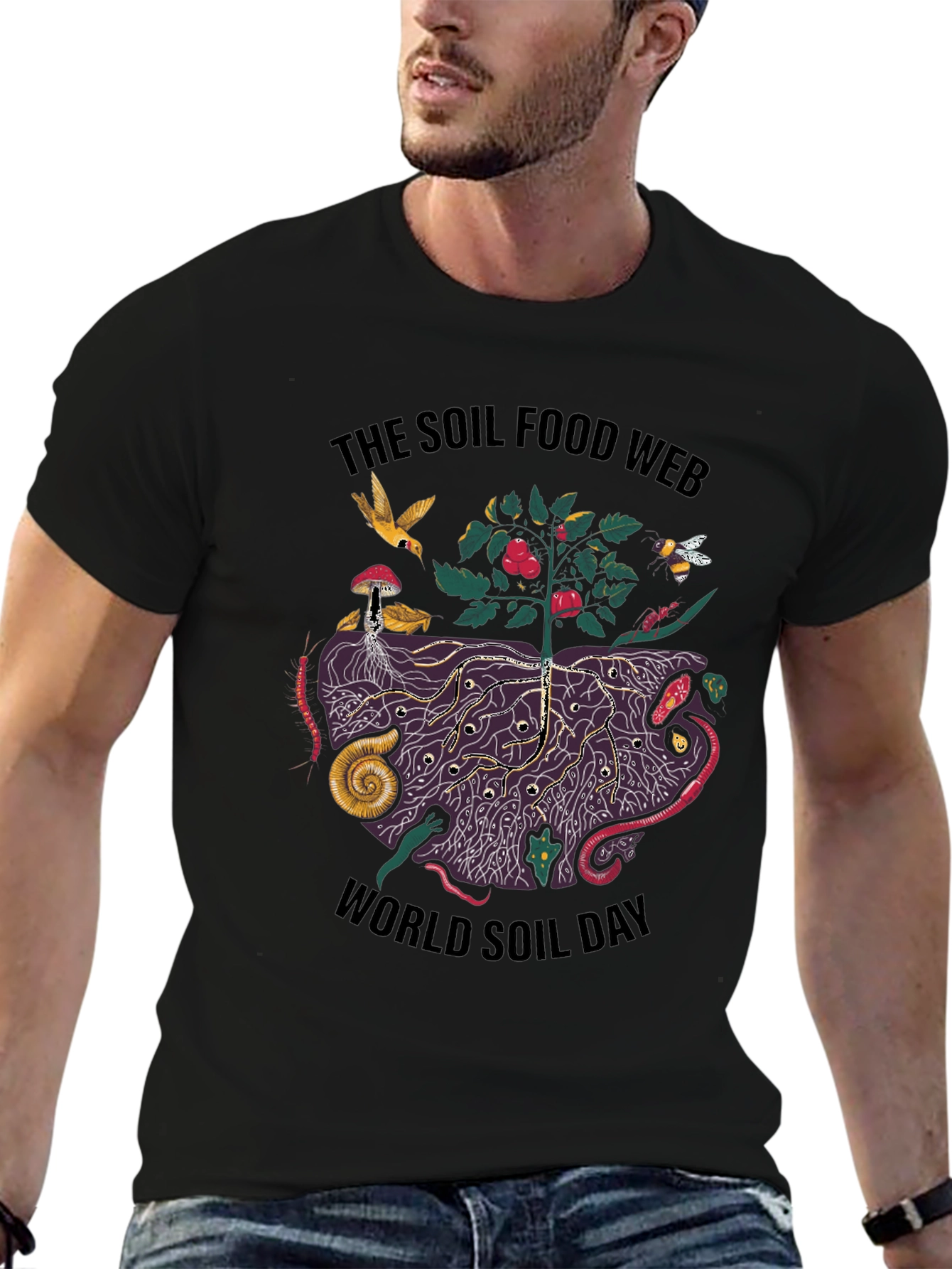Soil Food Web T-Shirt - World Soil Day