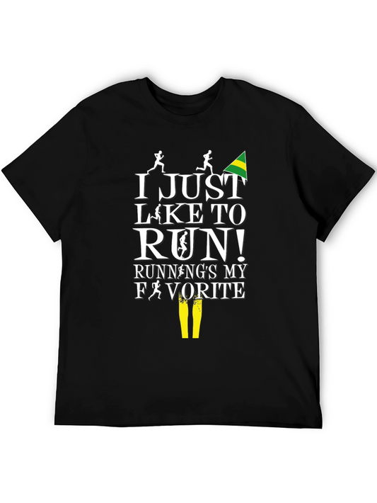 Funny Running T-Shirt - I Just Like to Run!