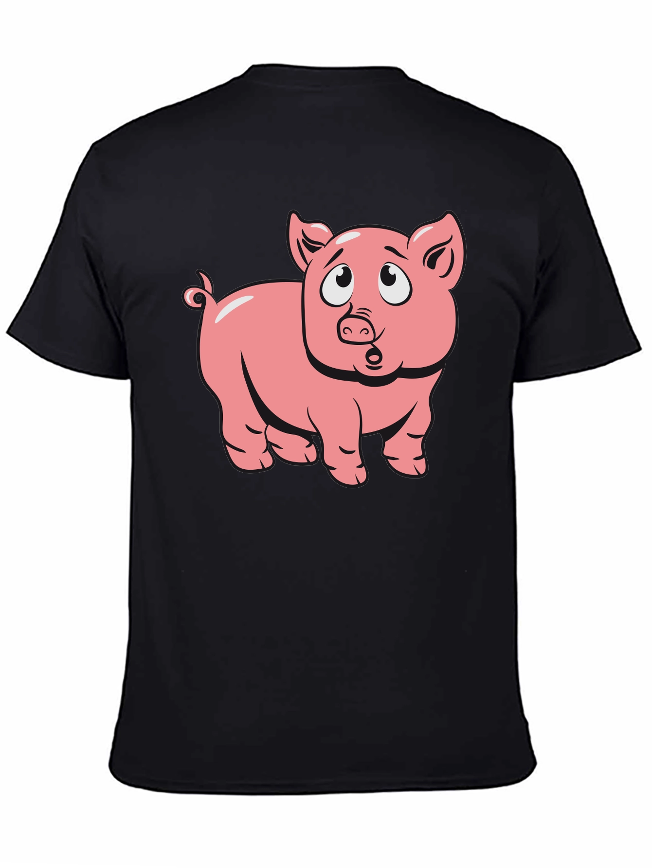 Pig Cartoon Graphic T-Shirt