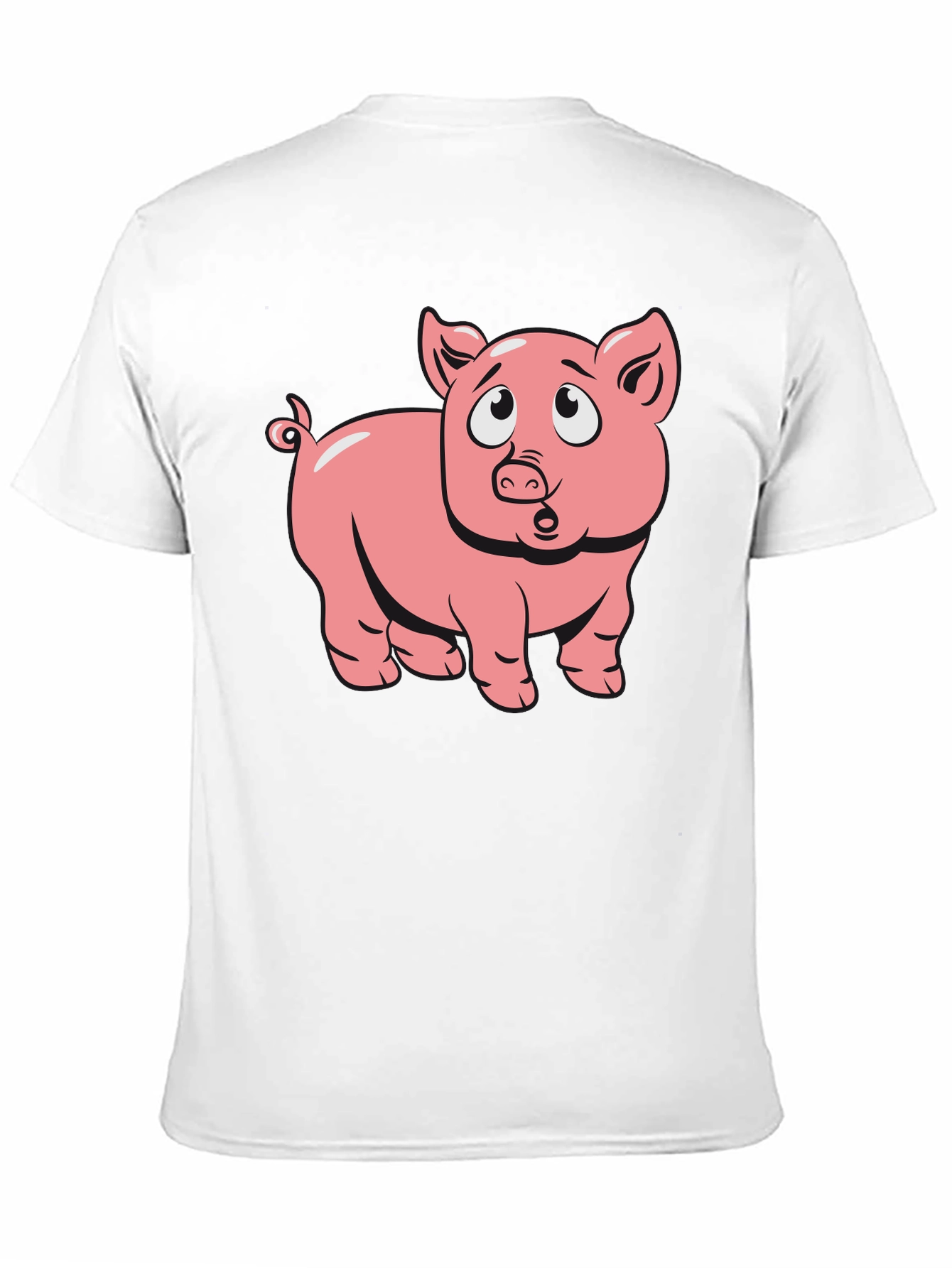 Pig Cartoon Graphic T-Shirt