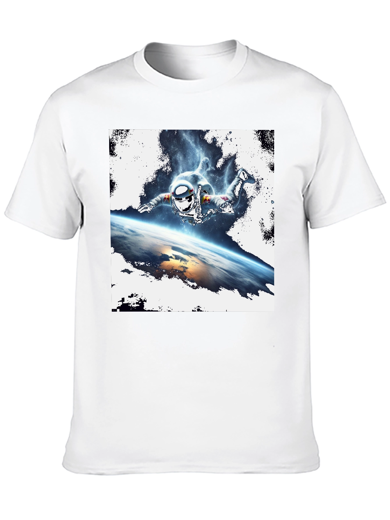 Space Jumper Graphic Tee - Black Cotton T-Shirt