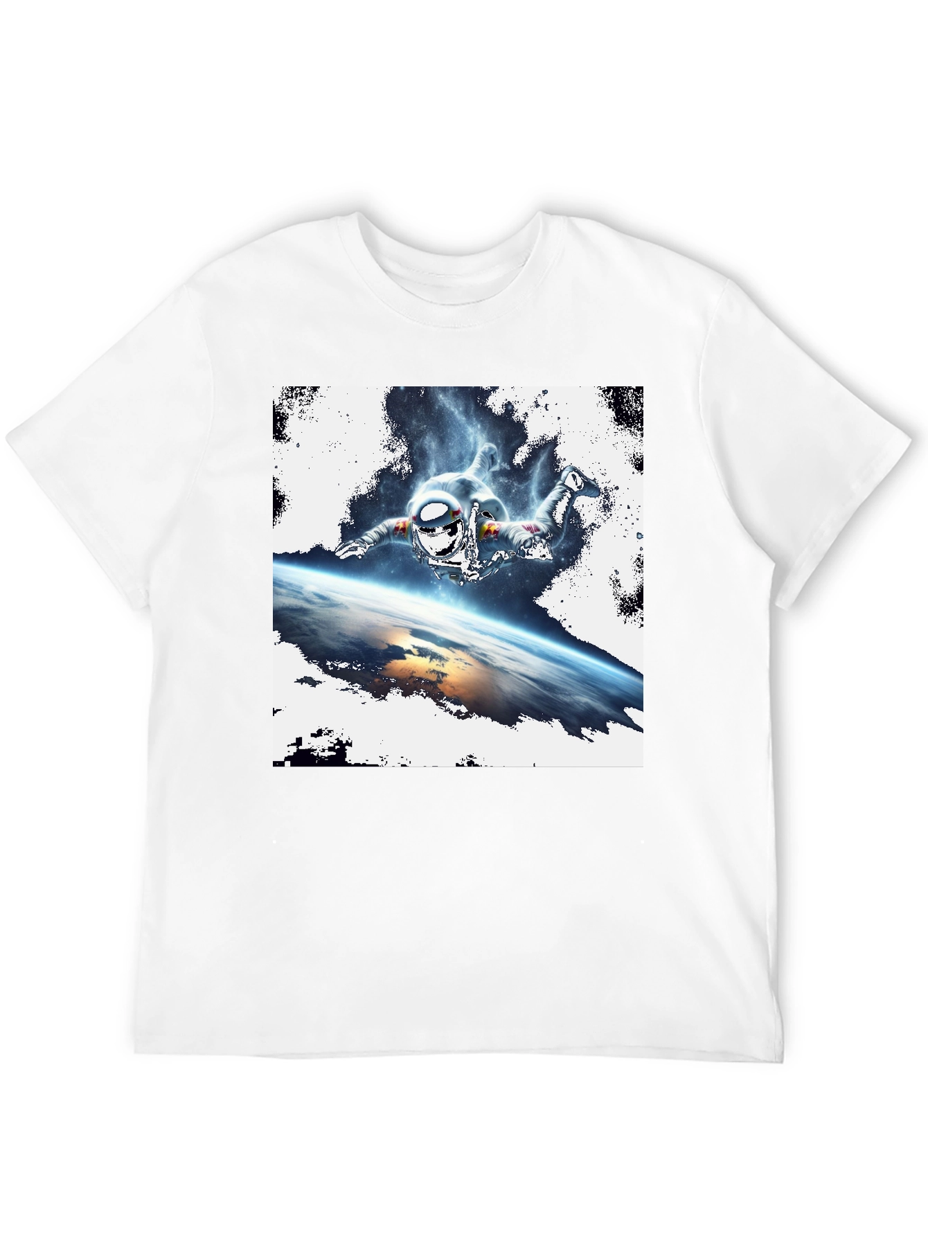 Space Jumper Graphic Tee - Black Cotton T-Shirt