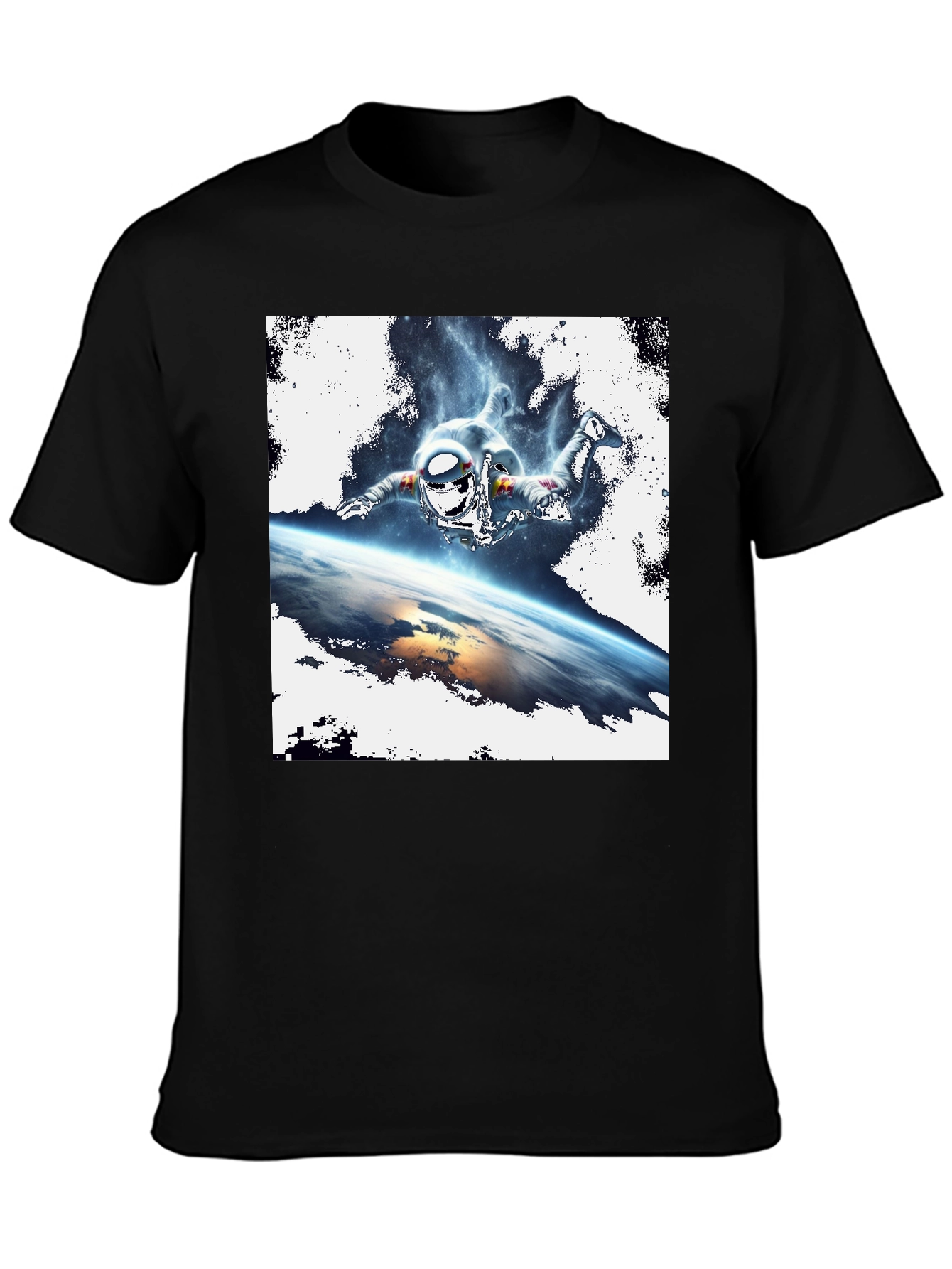 Space Jumper Graphic Tee - Black Cotton T-Shirt