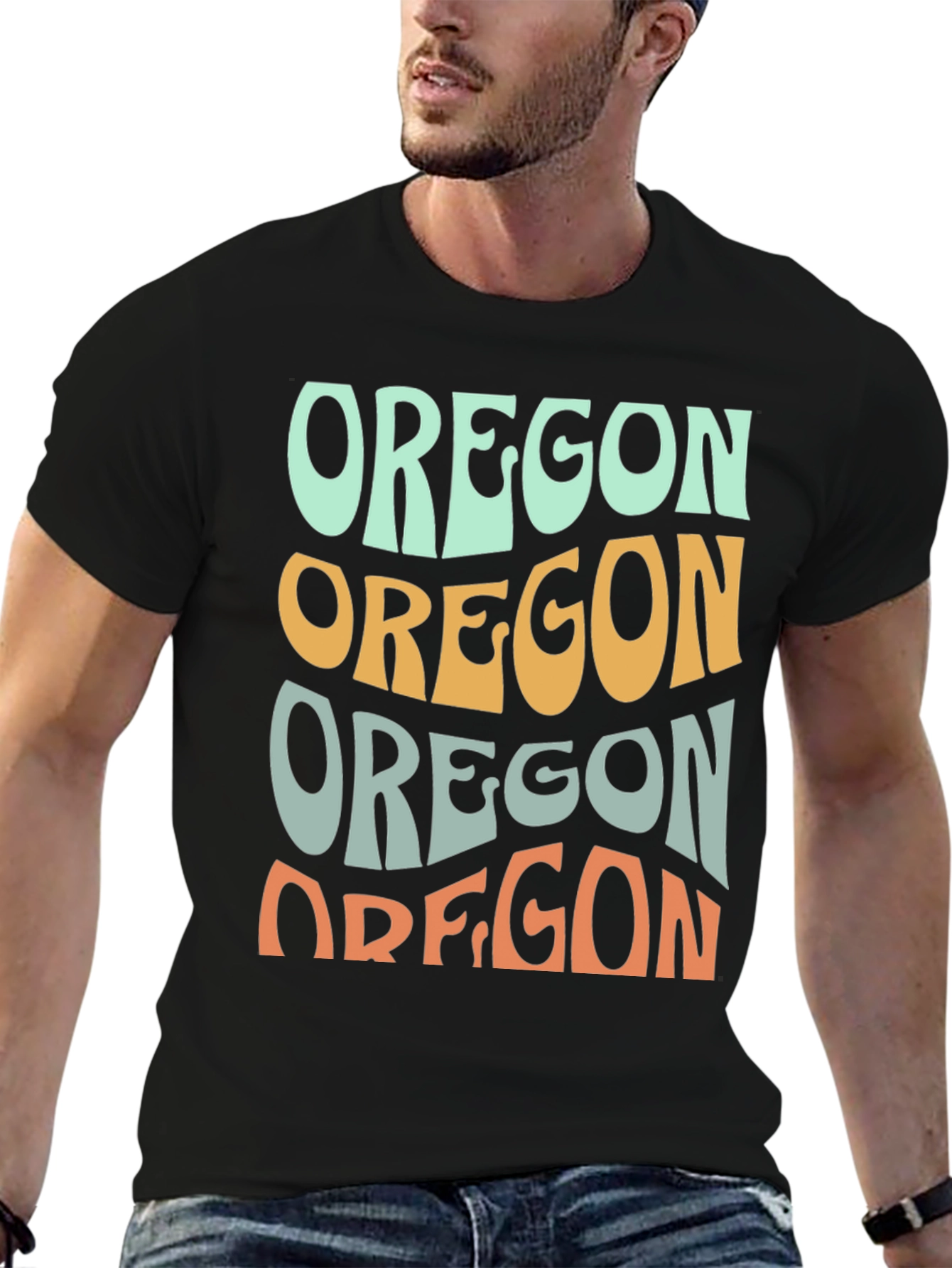 Retro Oregon Graphic Tee - Stylish Comfort