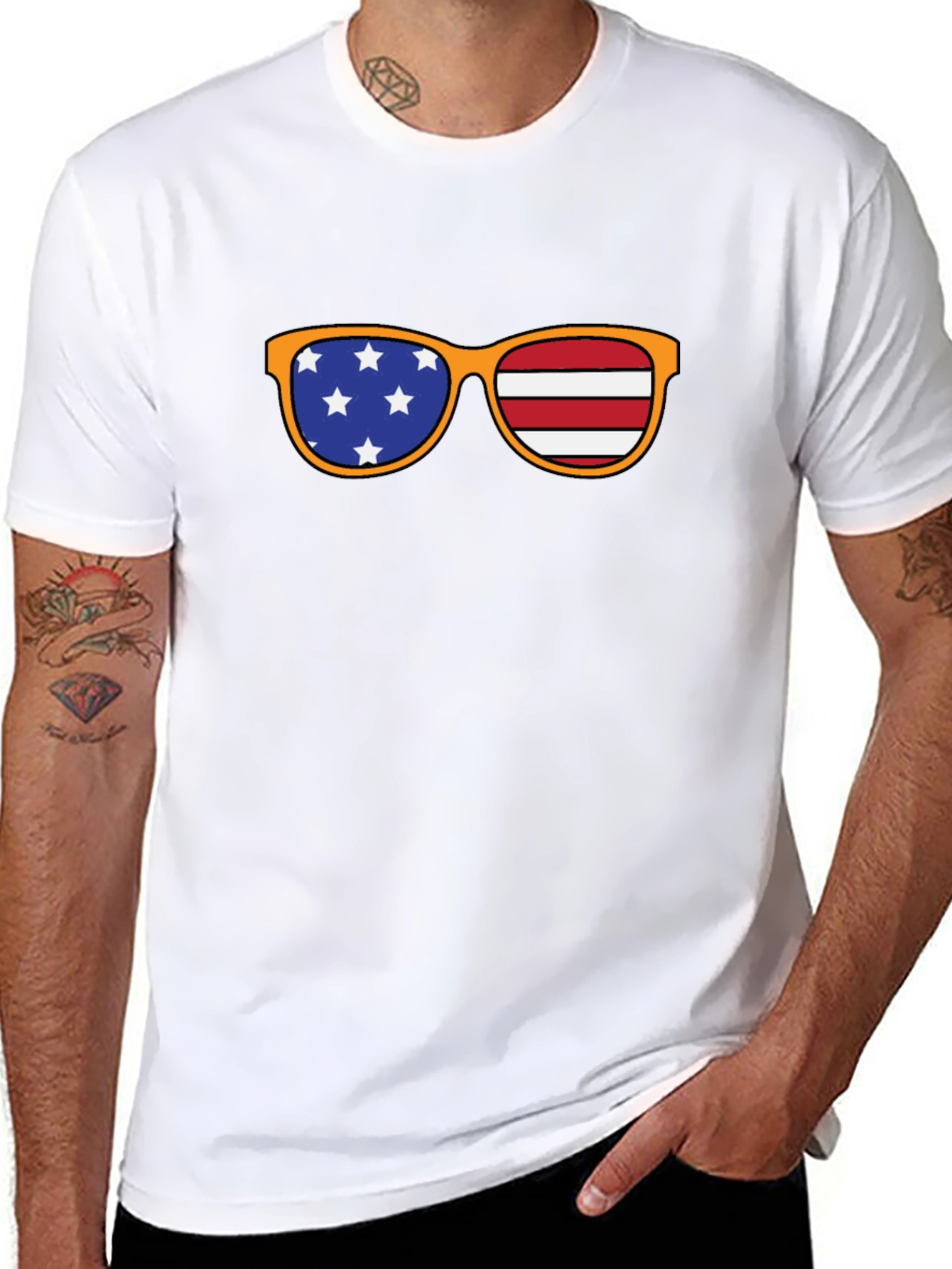 Patriotic Sunglasses T-Shirt - USA Pride