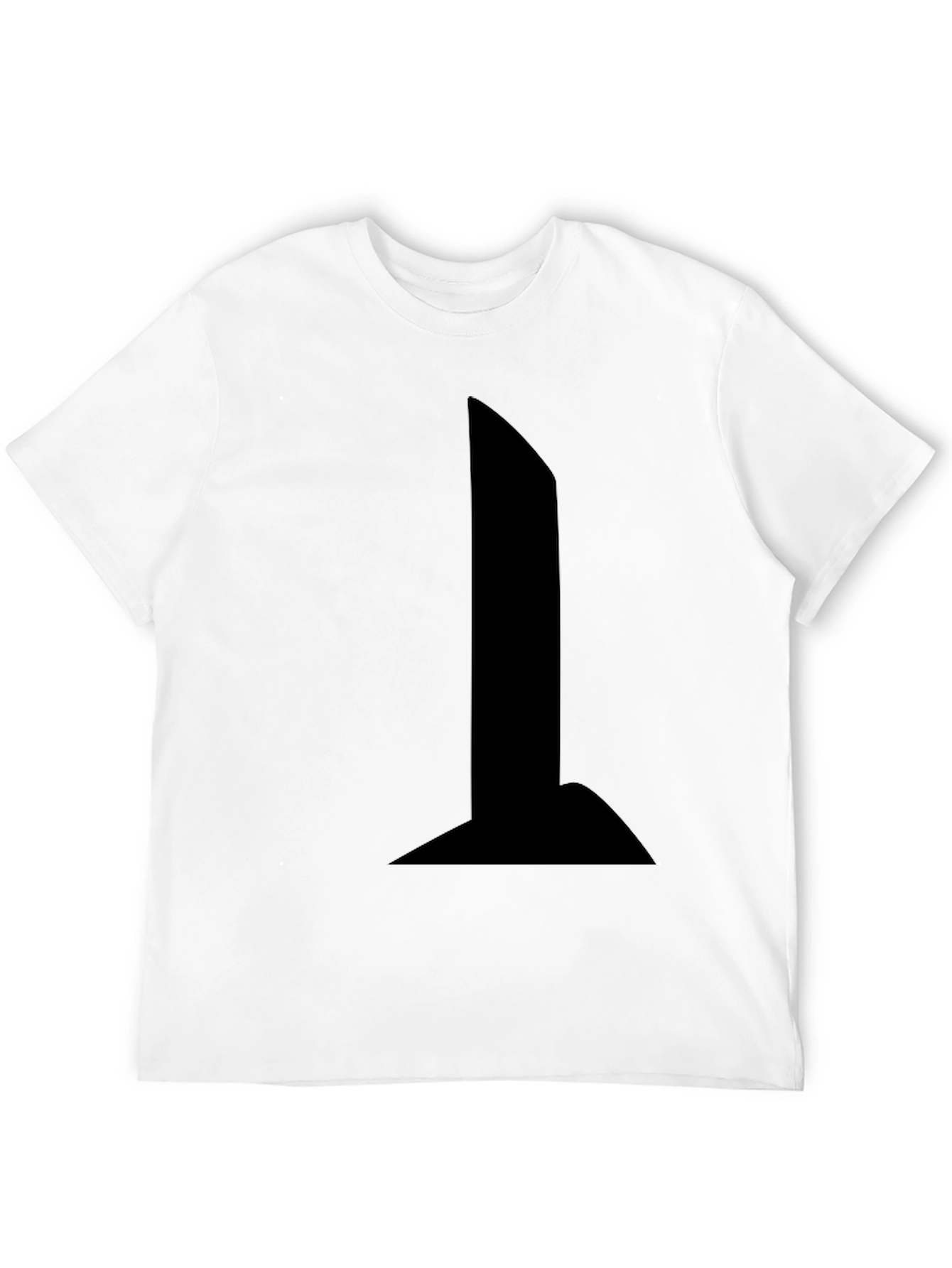 Modern Black T-Shirt with Bold Graphic Design
