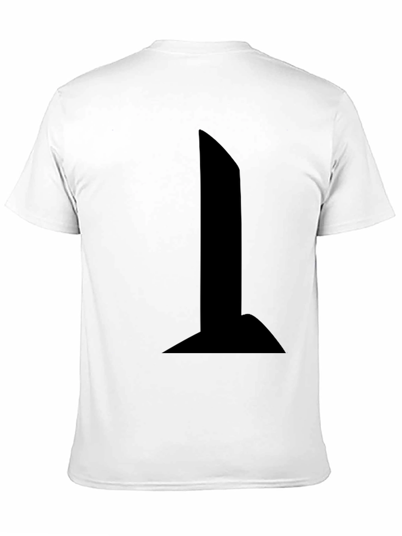 Modern Black T-Shirt with Bold Graphic Design