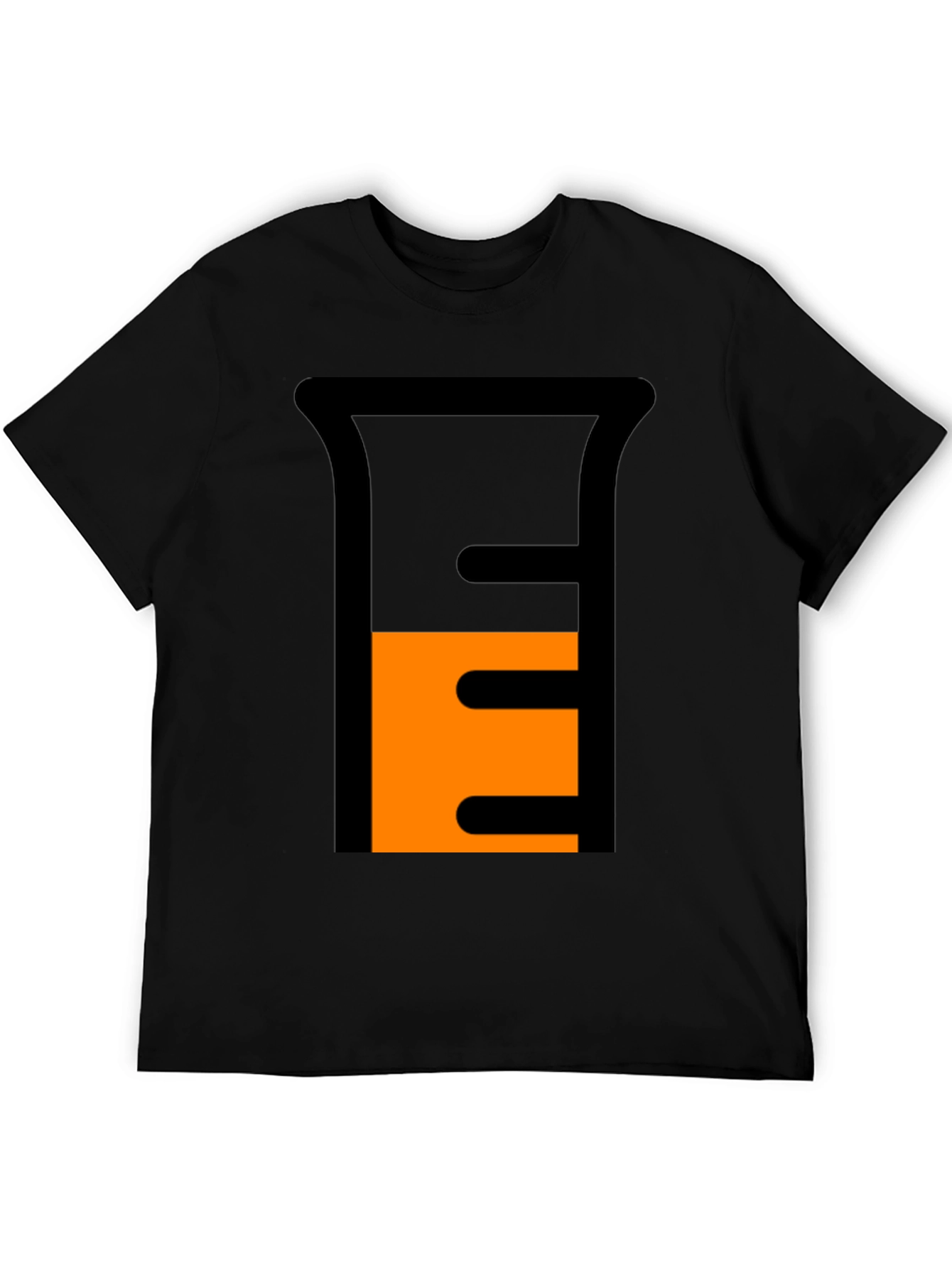 Science Beaker Graphic Tee - Black Casual Shirt