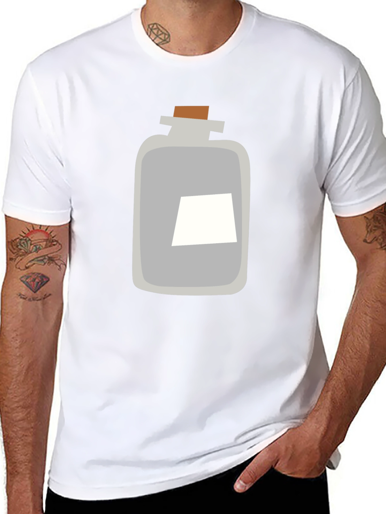 Potion Graphic Tee - Black Cotton Blend