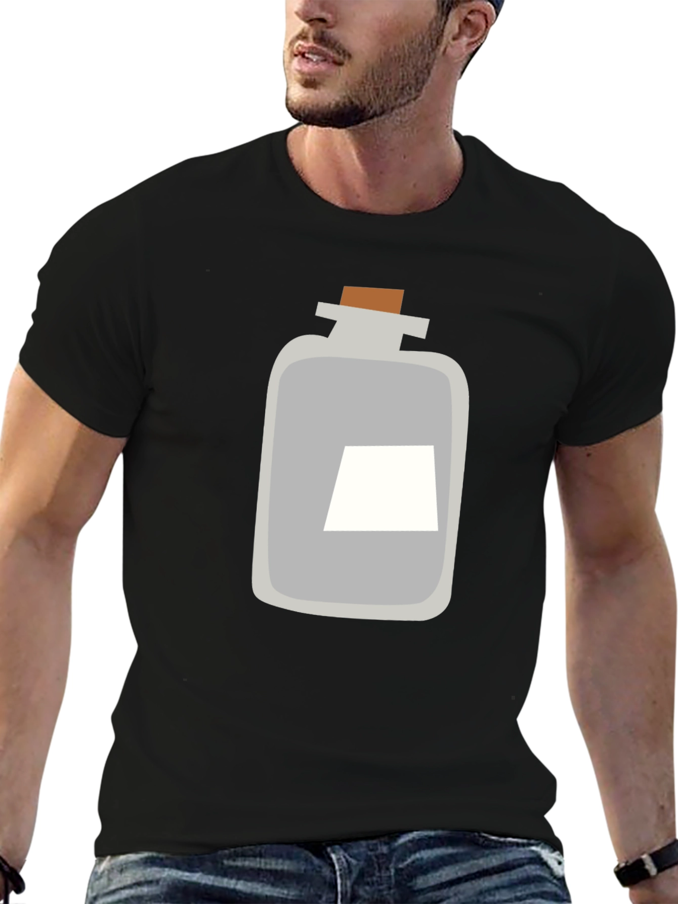 Potion Graphic Tee - Black Cotton Blend