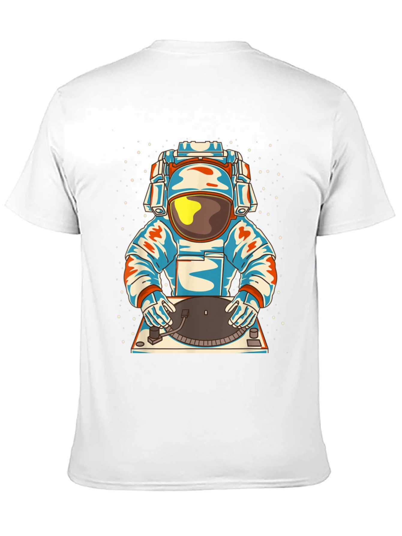 Astronaut DJ Graphic T-Shirt - Cool Space Music Tee