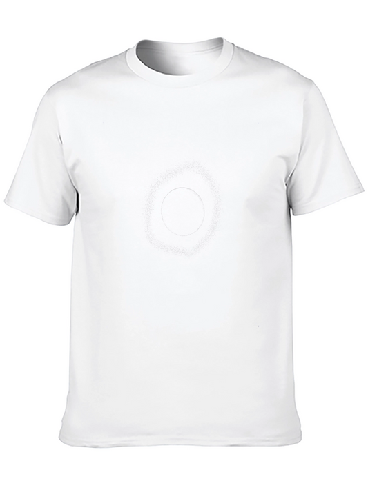 Mens Solid Black Casual T-Shirt