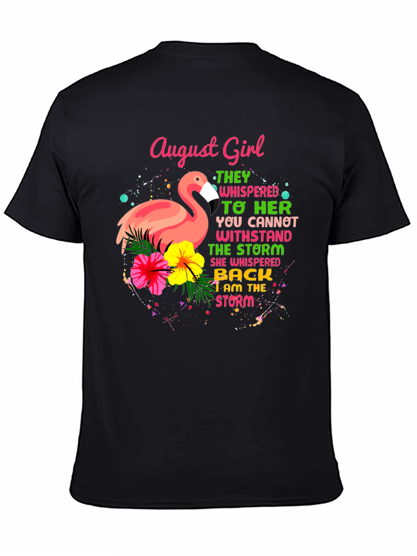 August Girl Flamingo Graphic T-Shirt