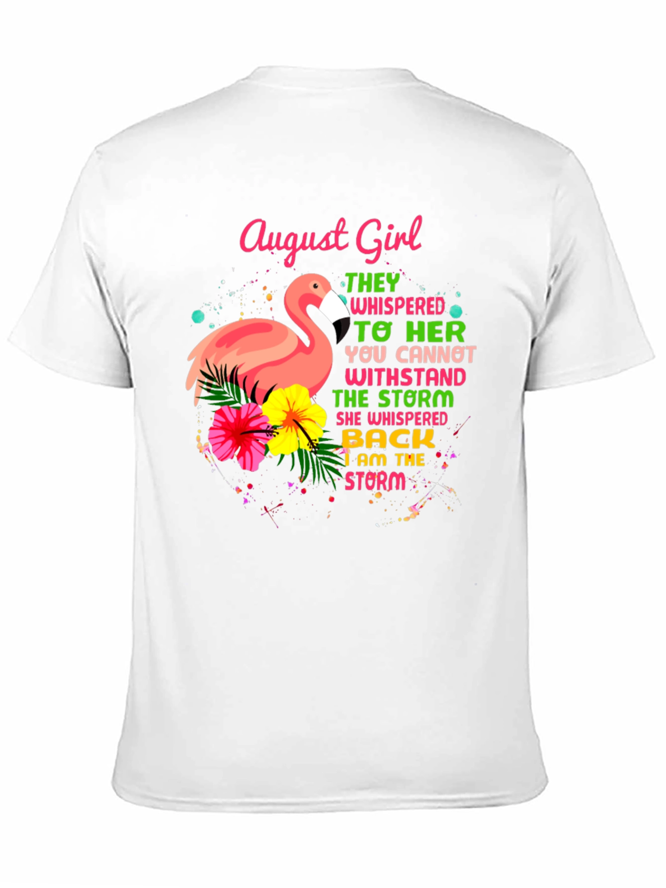 August Girl Flamingo Graphic T-Shirt
