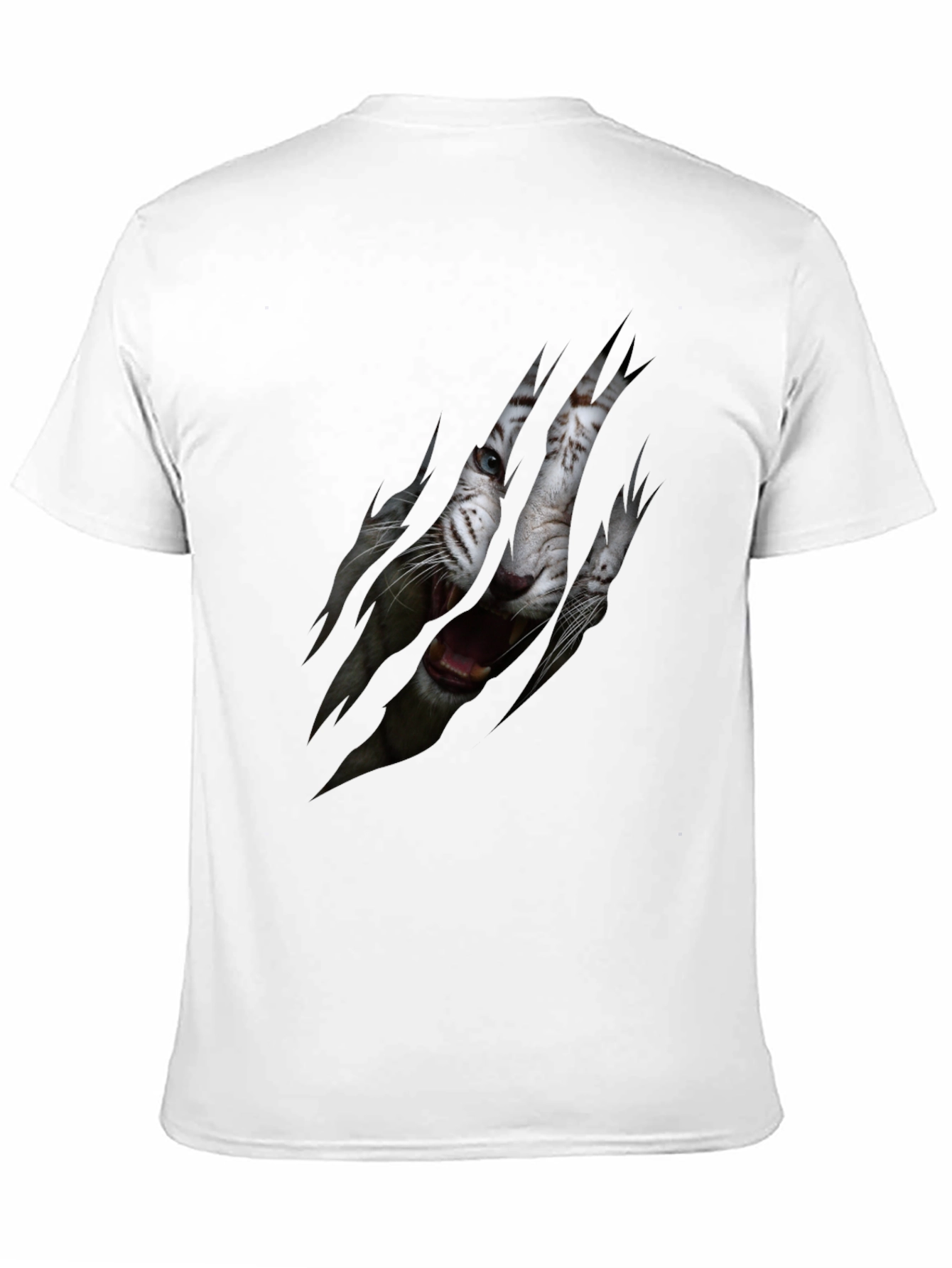 Tiger Claw Graphic Print T-Shirt - Mens Black Tee