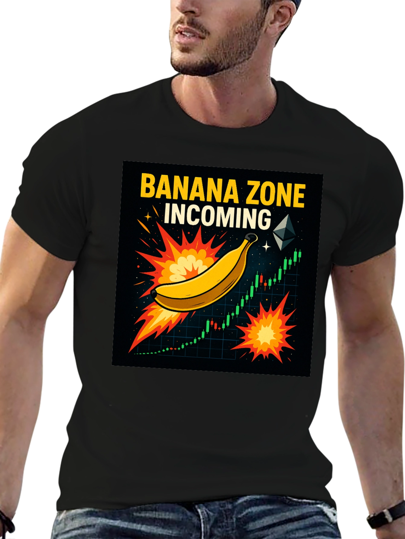 Banana Zone Incoming Graphic Tee
