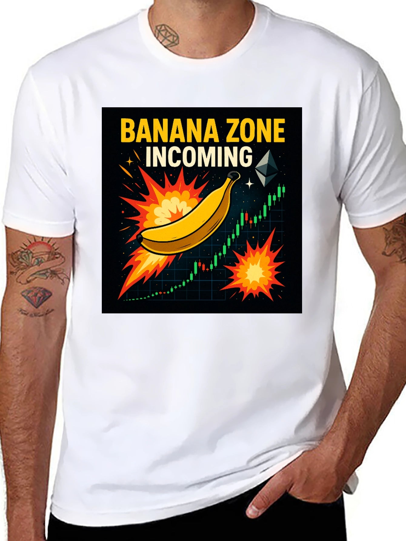 Banana Zone Incoming Graphic Tee