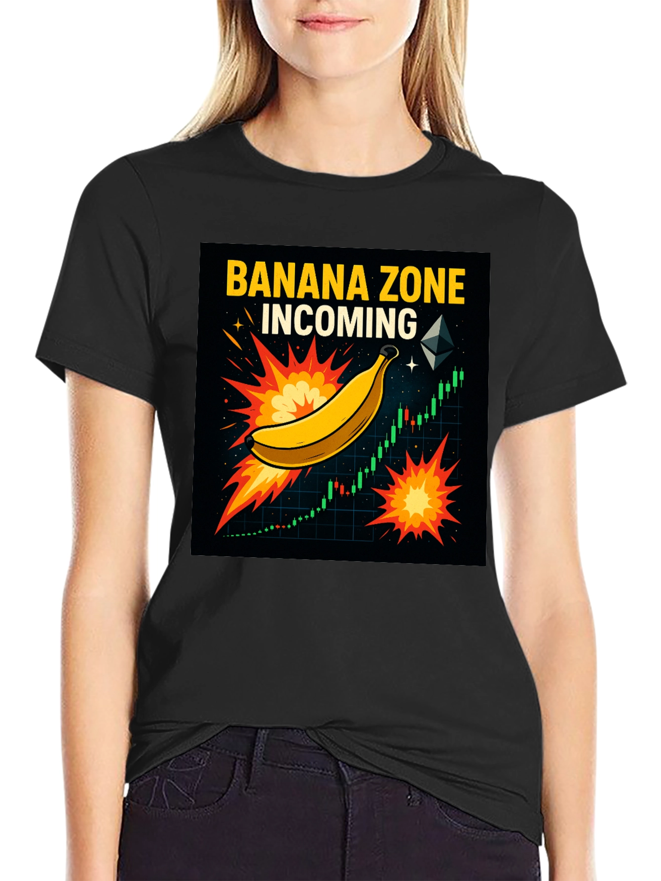 Banana Zone Incoming Graphic Tee
