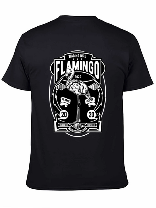 Black Flamingo Graphic T-Shirt - Wading Bird Tee