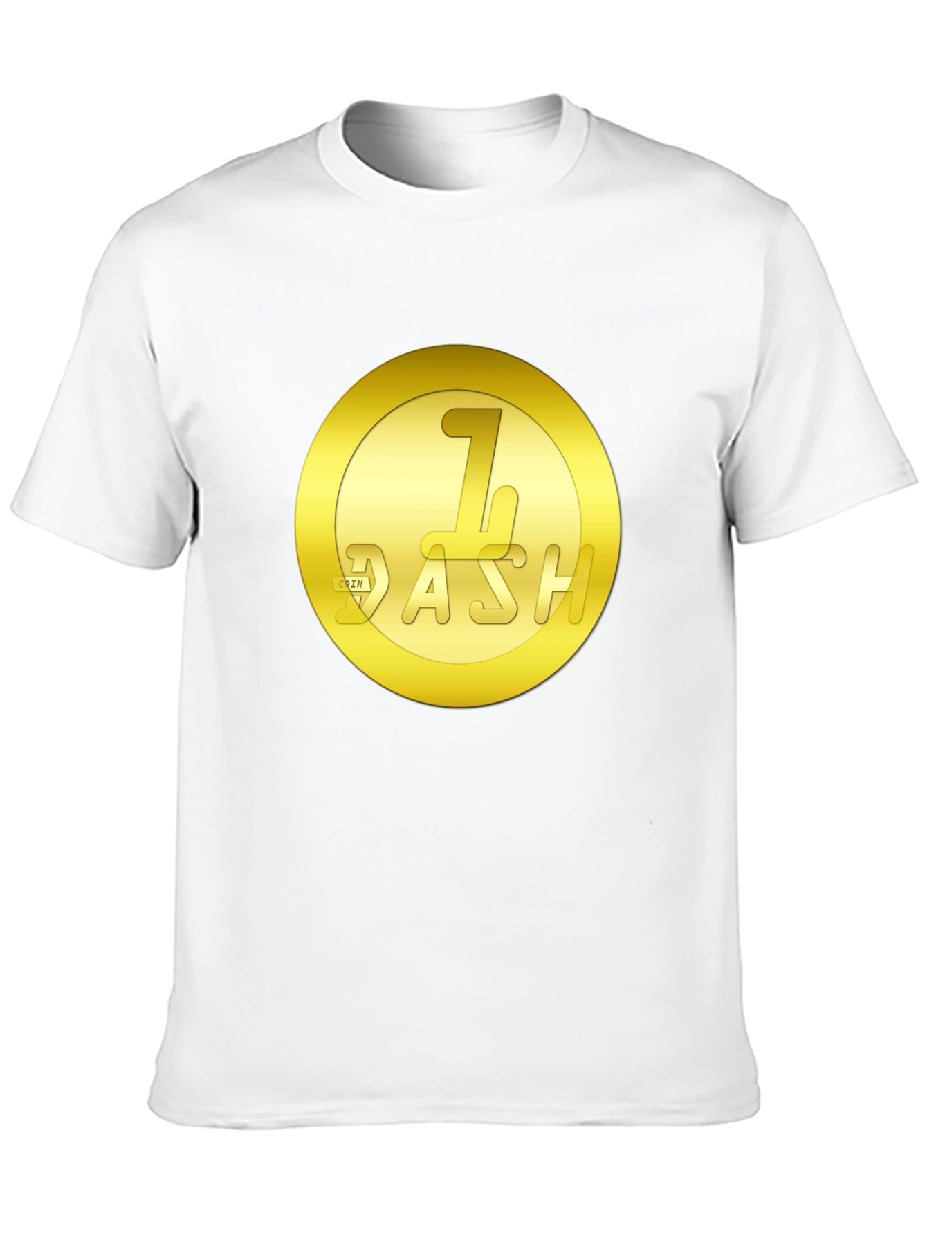 1 Dash Coin Graphic T-Shirt - Black