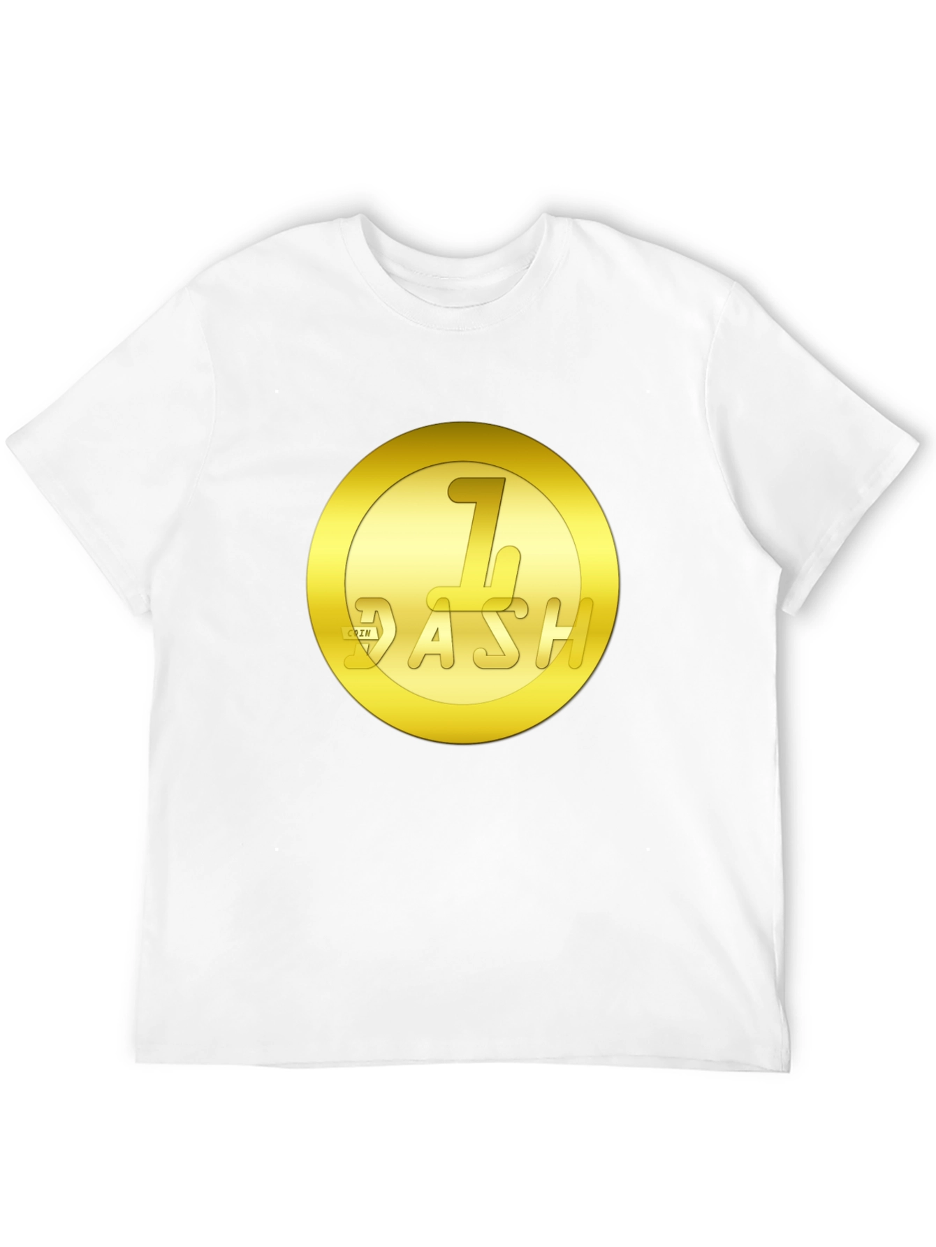 1 Dash Coin Graphic T-Shirt - Black