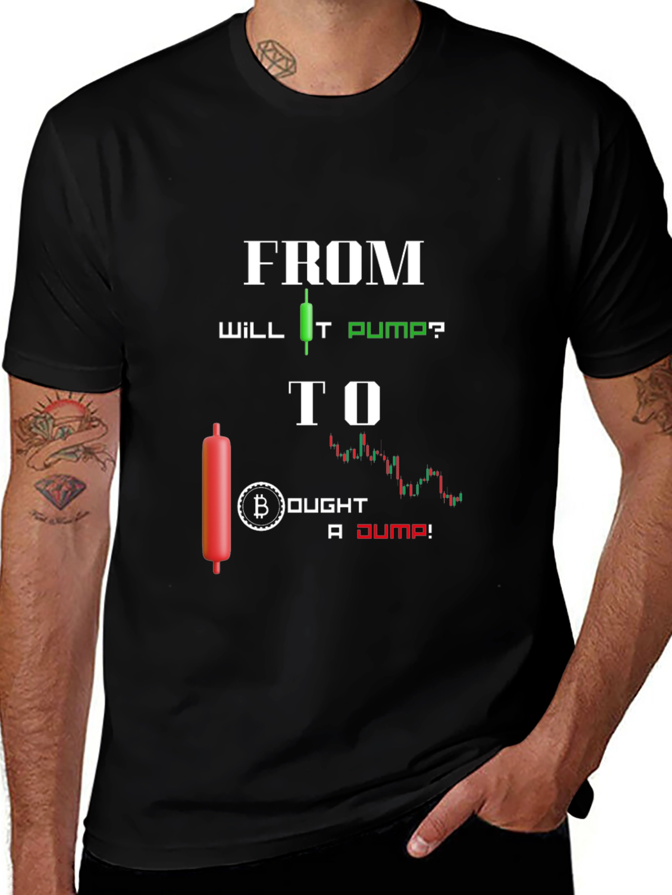 Crypto Trading T-Shirt - From Pump to Dump Bitcoin