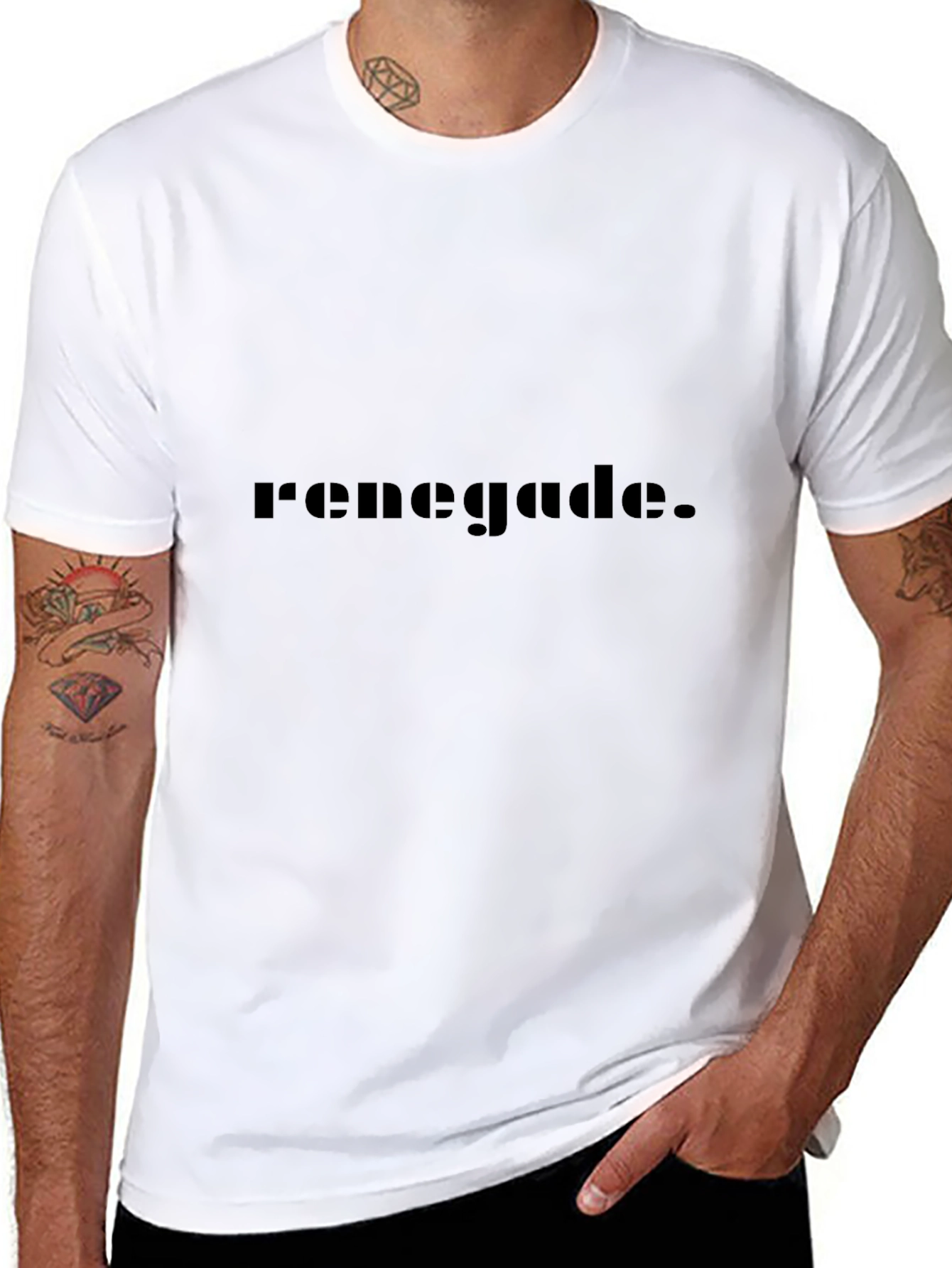 Renegade Graphic Black Tee - Modern Style
