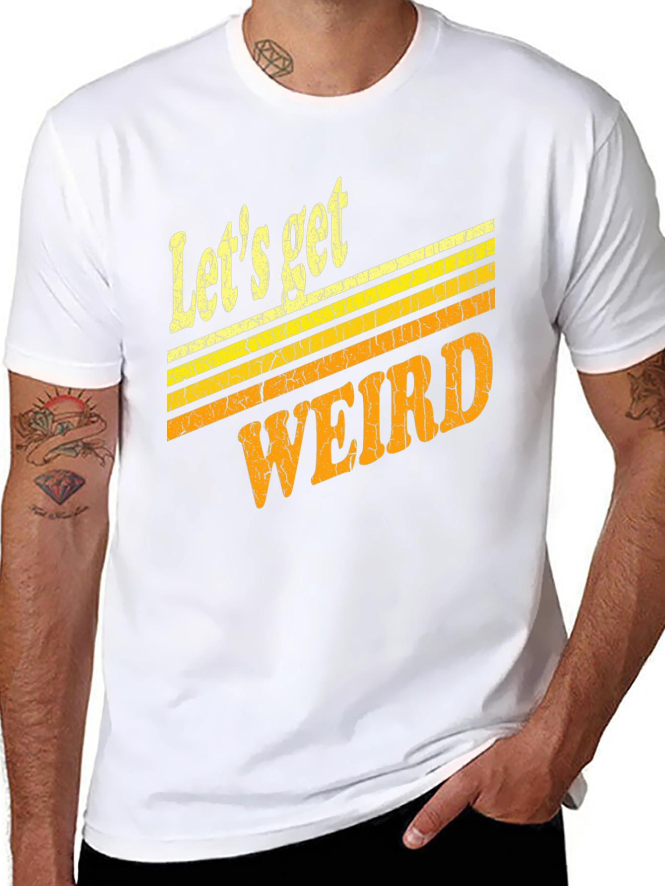 Lets Get Weird Retro Graphic T-Shirt