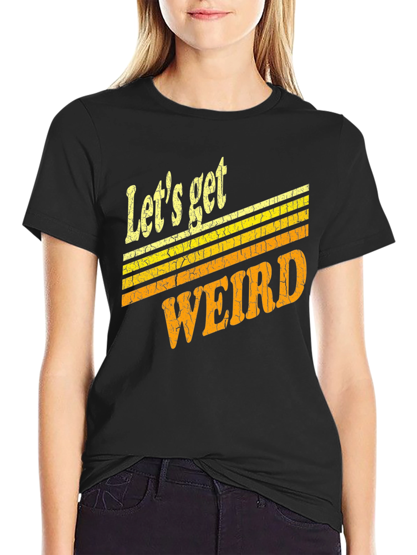 Lets Get Weird Retro Graphic T-Shirt