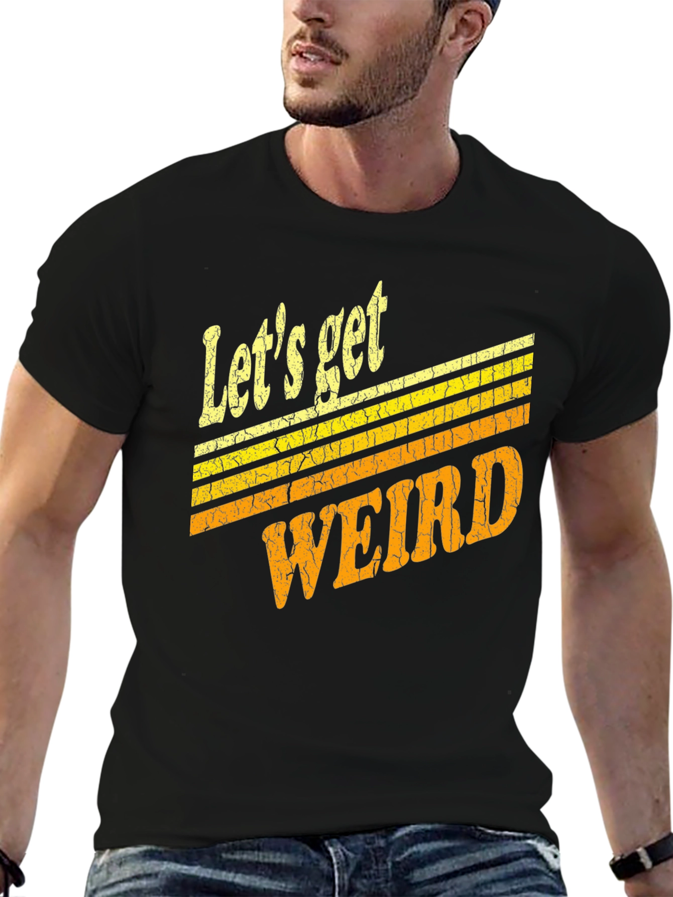 Lets Get Weird Retro Graphic T-Shirt
