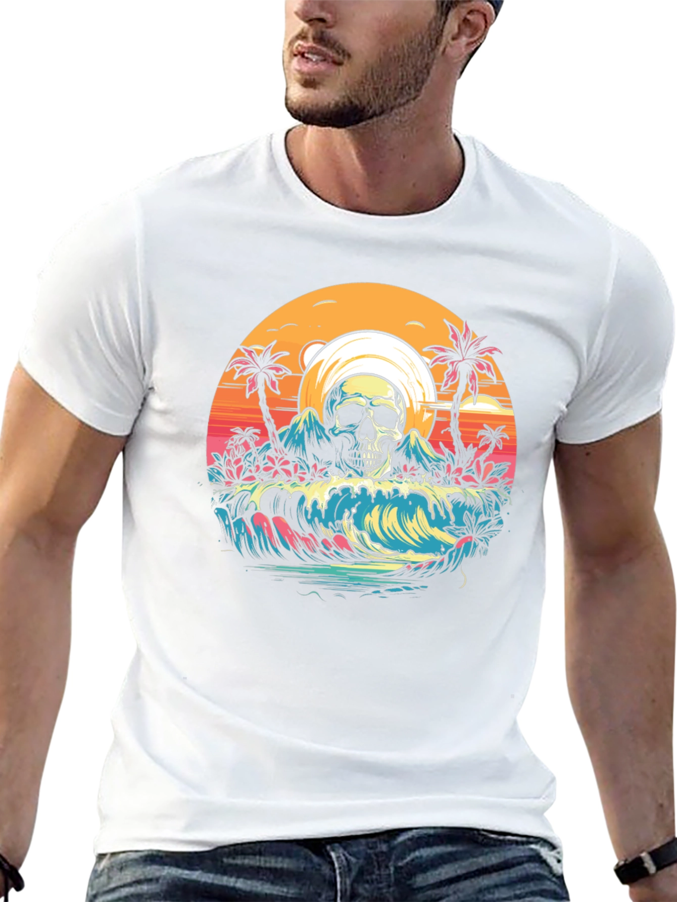 Skull Island Sunset Graphic Tee