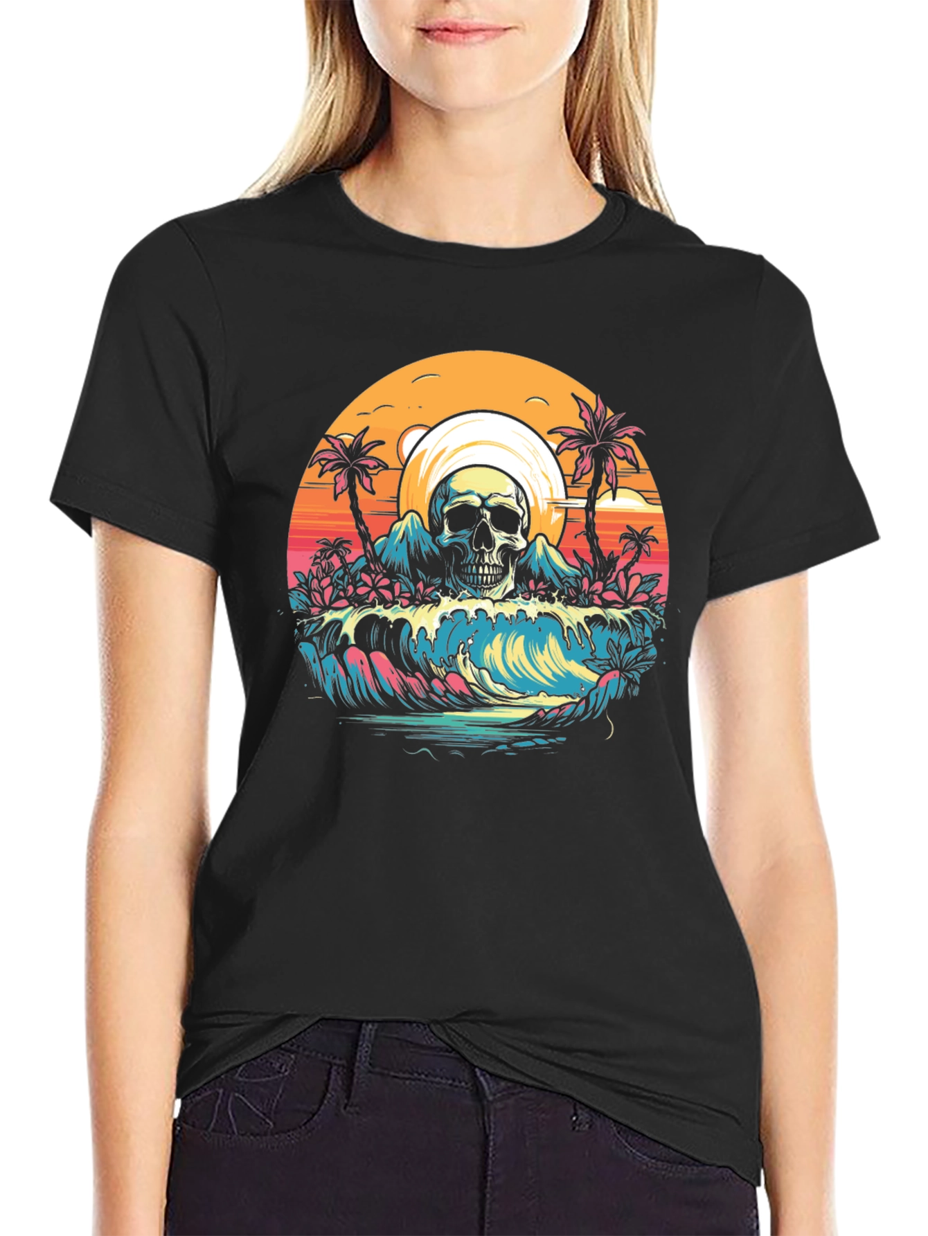 Skull Island Sunset Graphic Tee