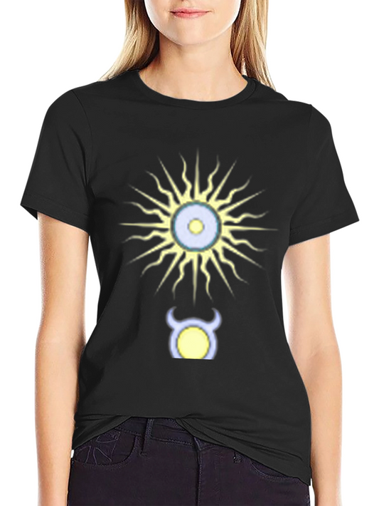 Taurus Zodiac Black T-Shirt - Sun & Bull Design