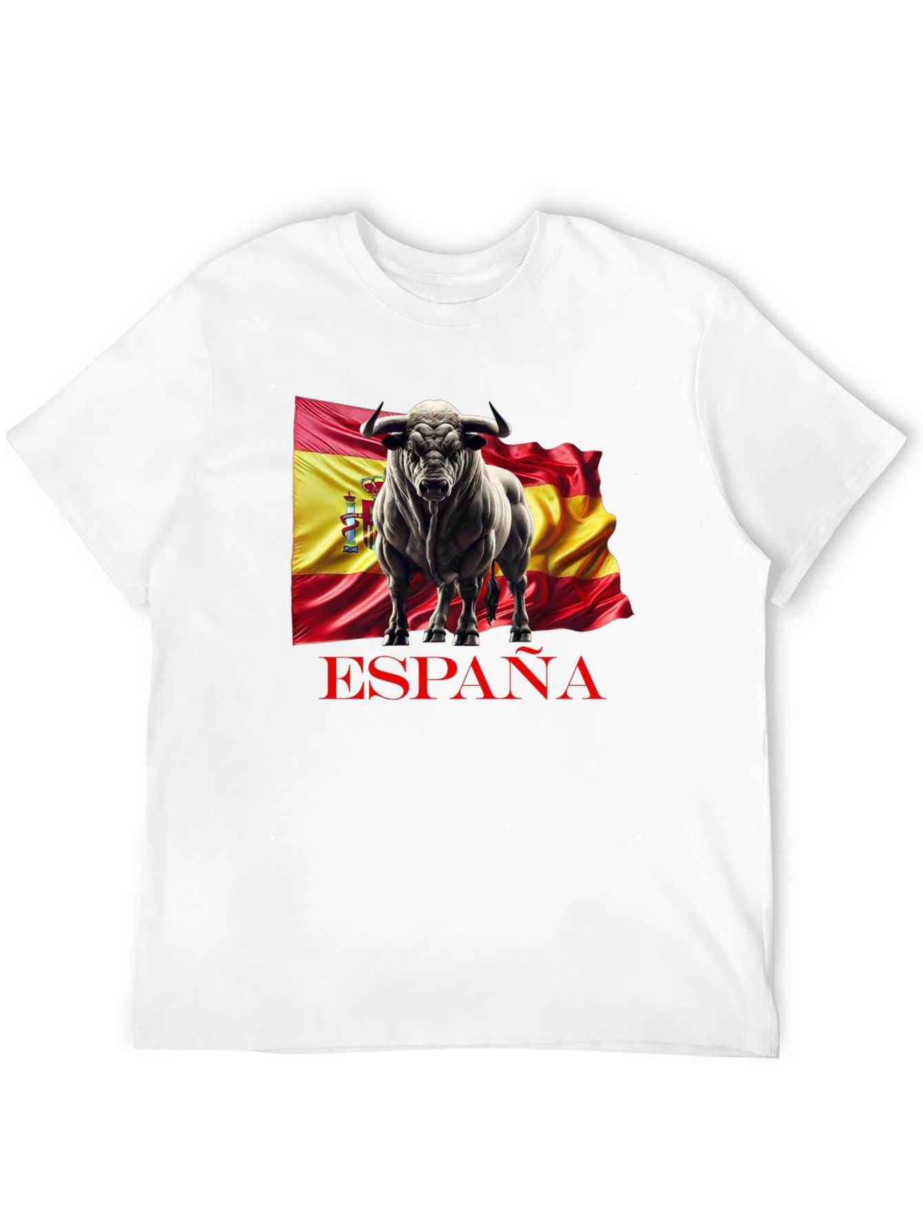 España Bull Graphic Tee - Black Cotton T-Shirt