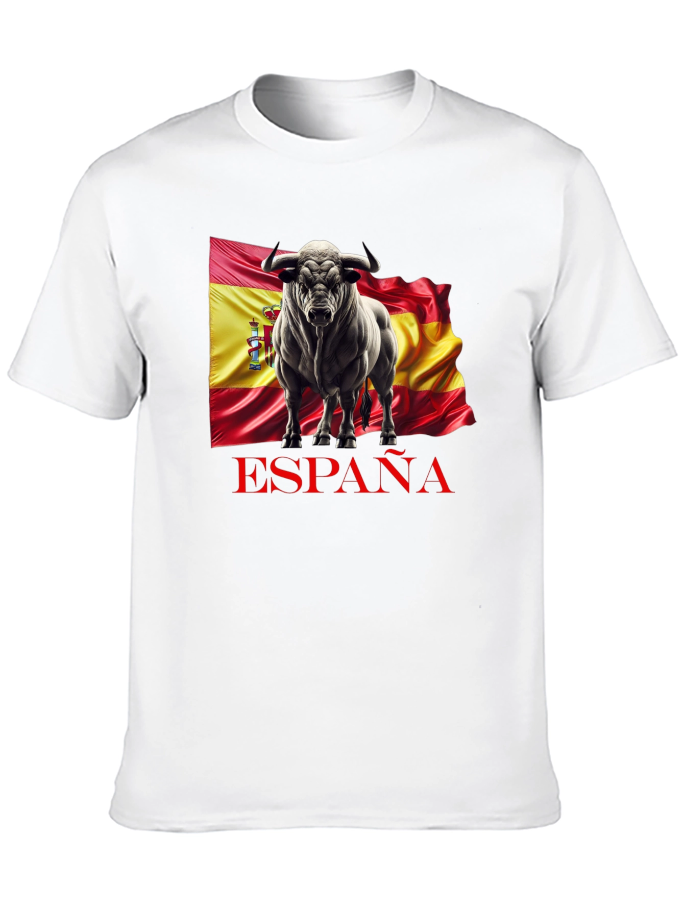 España Bull Graphic Tee - Black Cotton T-Shirt