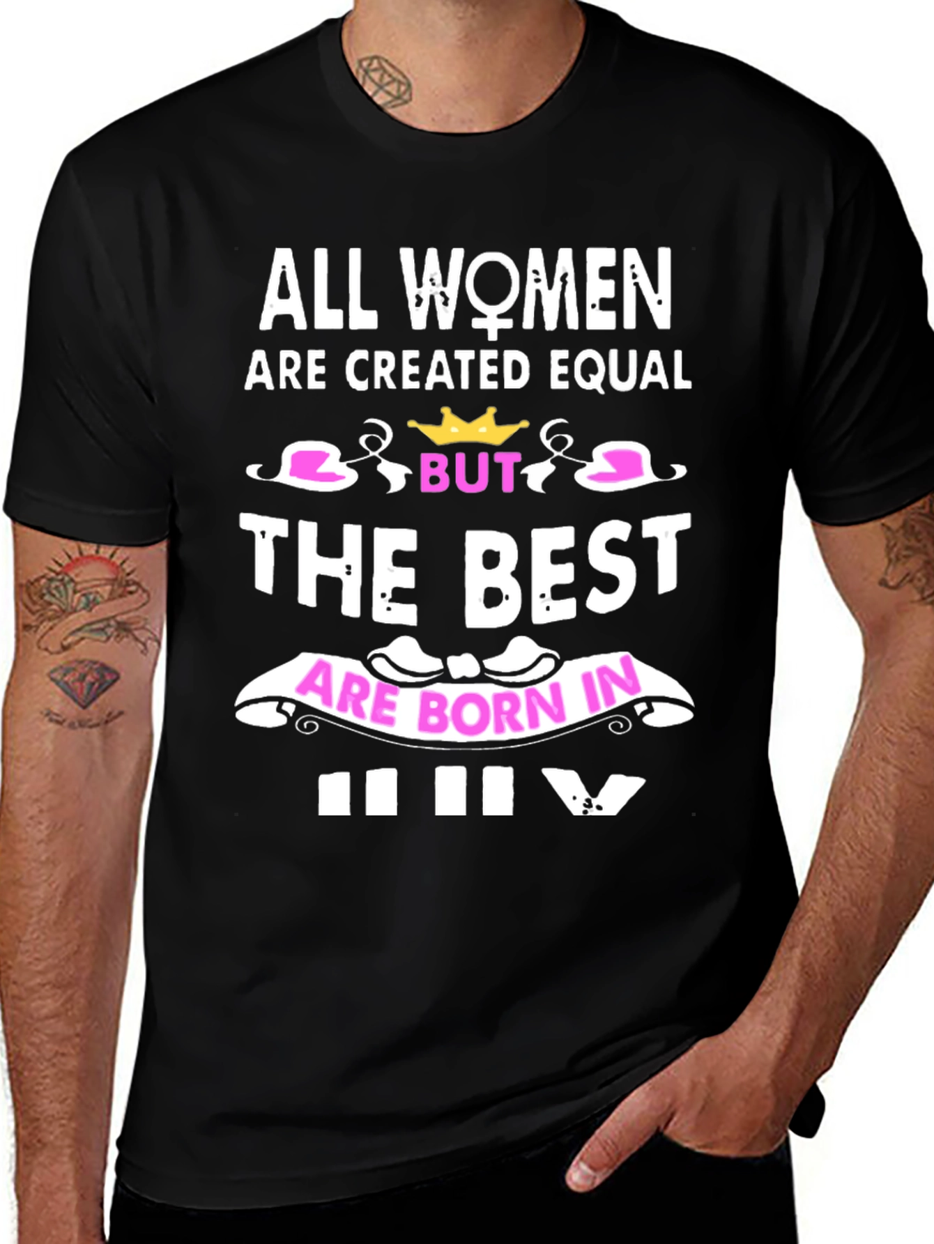 Women Born In July Graphic Tee