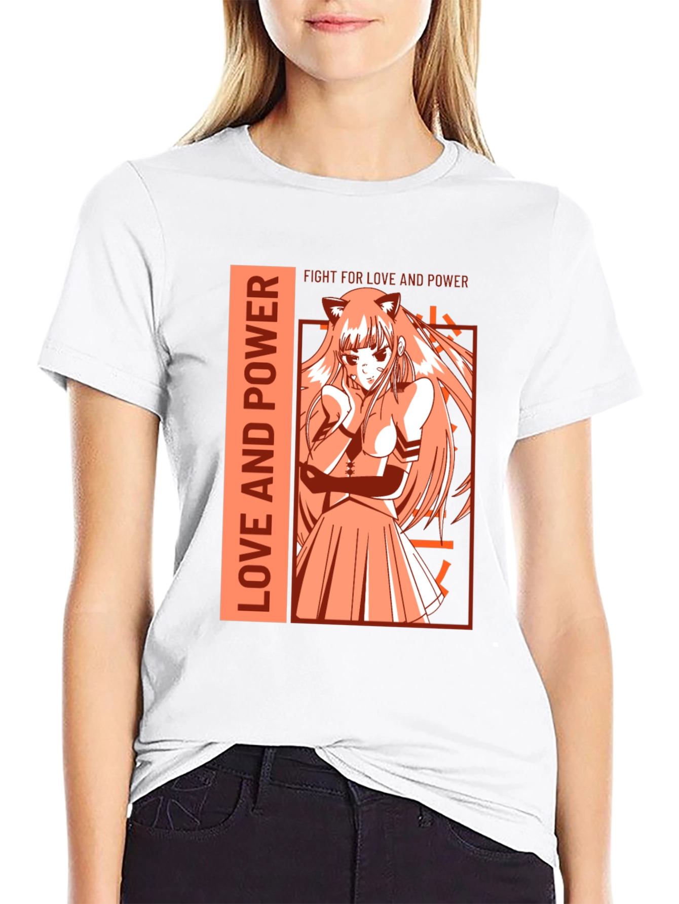 Anime Style Love & Power T-Shirt