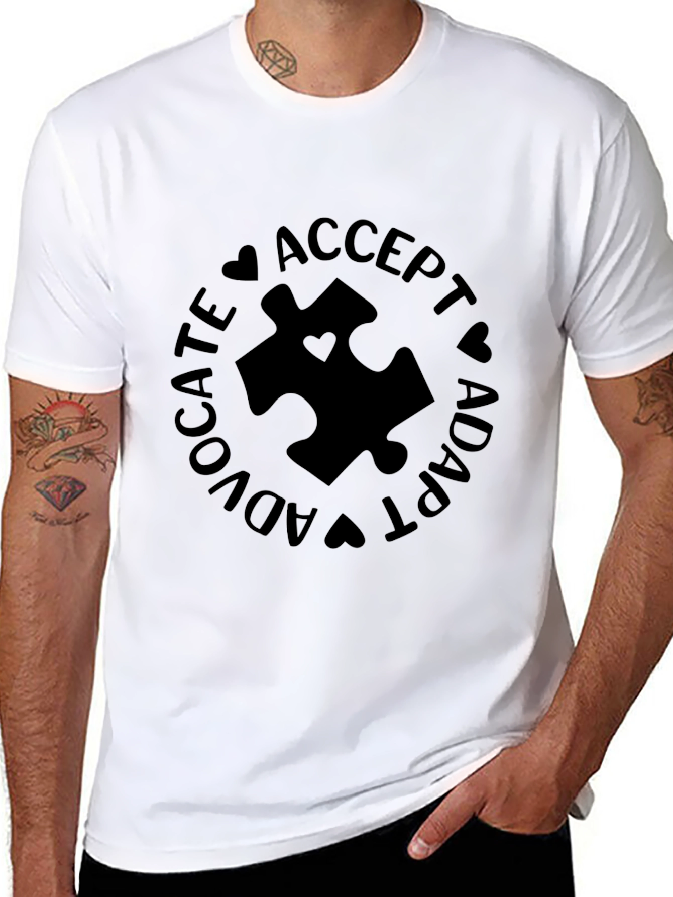 Autism Awareness Tee - Advocate Accept Adapt