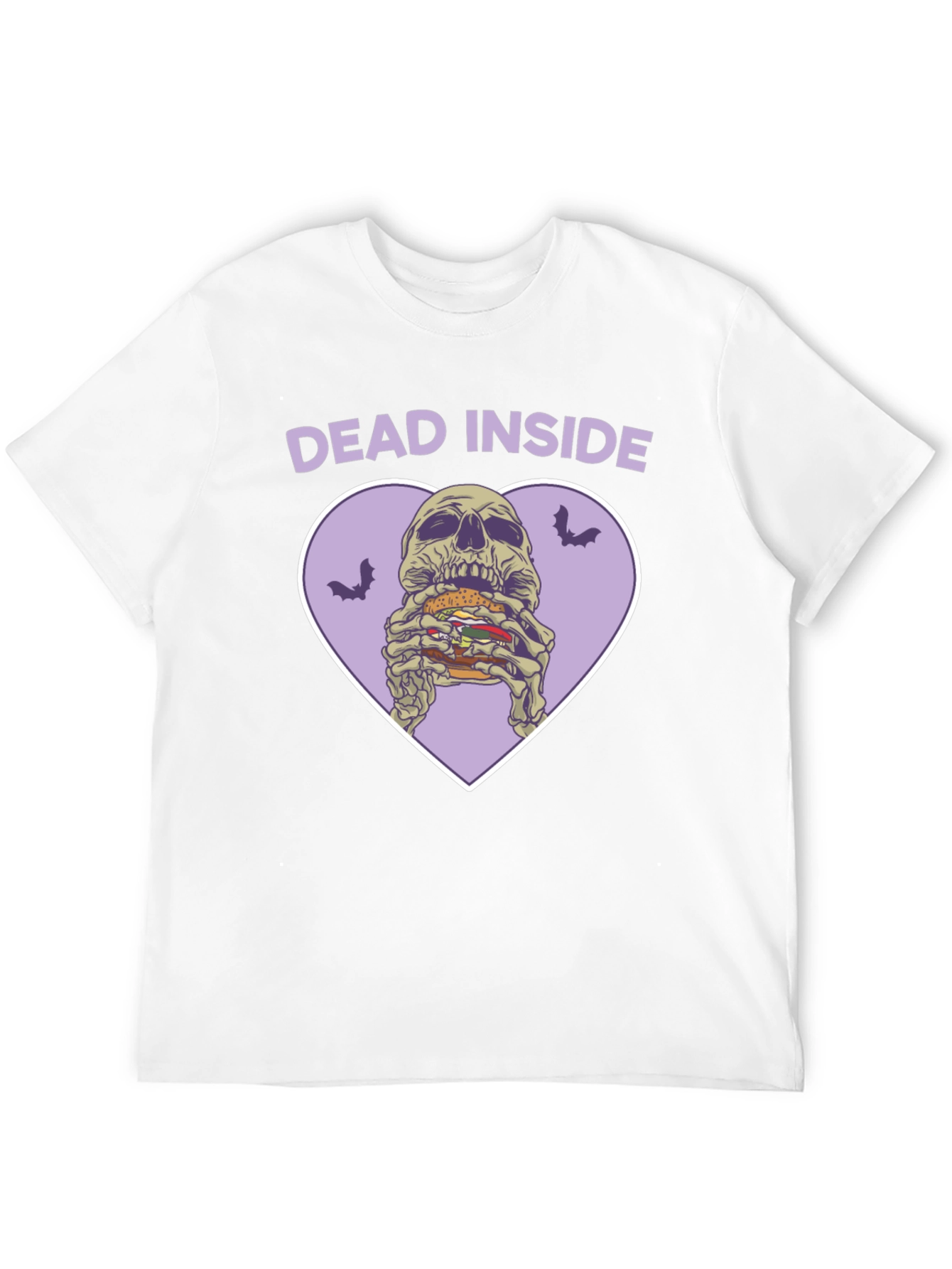 Dead Inside Skeleton Burger Graphic Tee