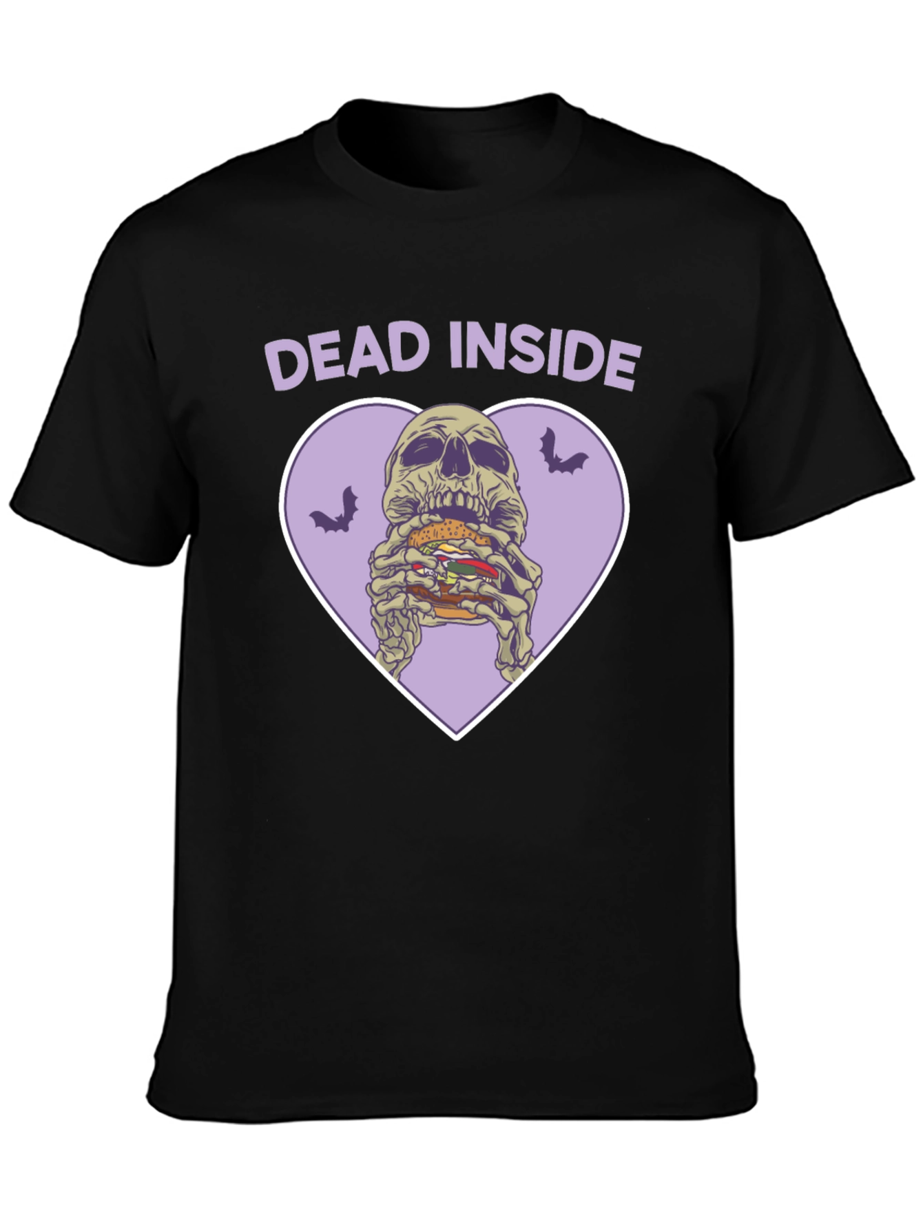 Dead Inside Skeleton Burger Graphic Tee