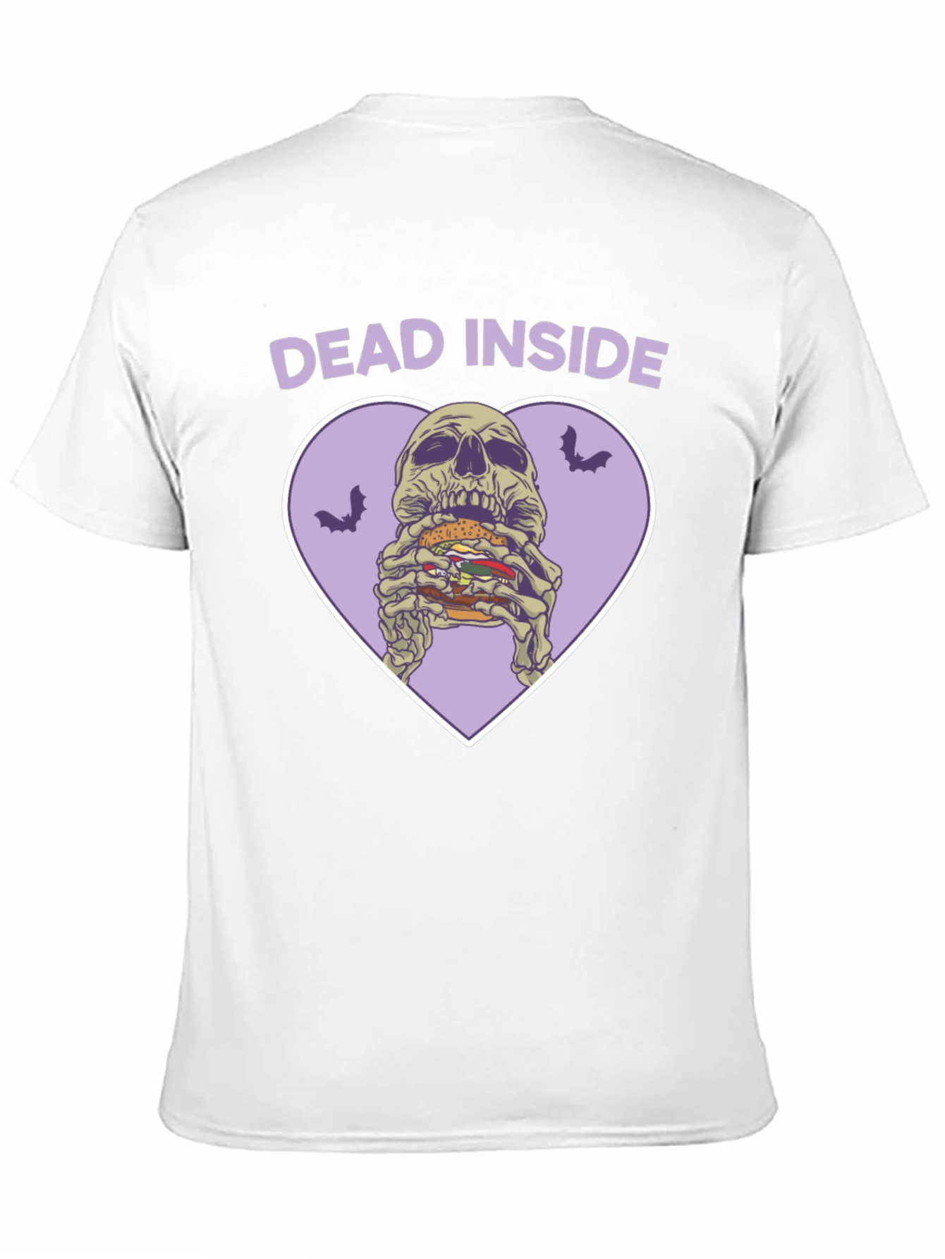 Dead Inside Skeleton Burger Graphic Tee