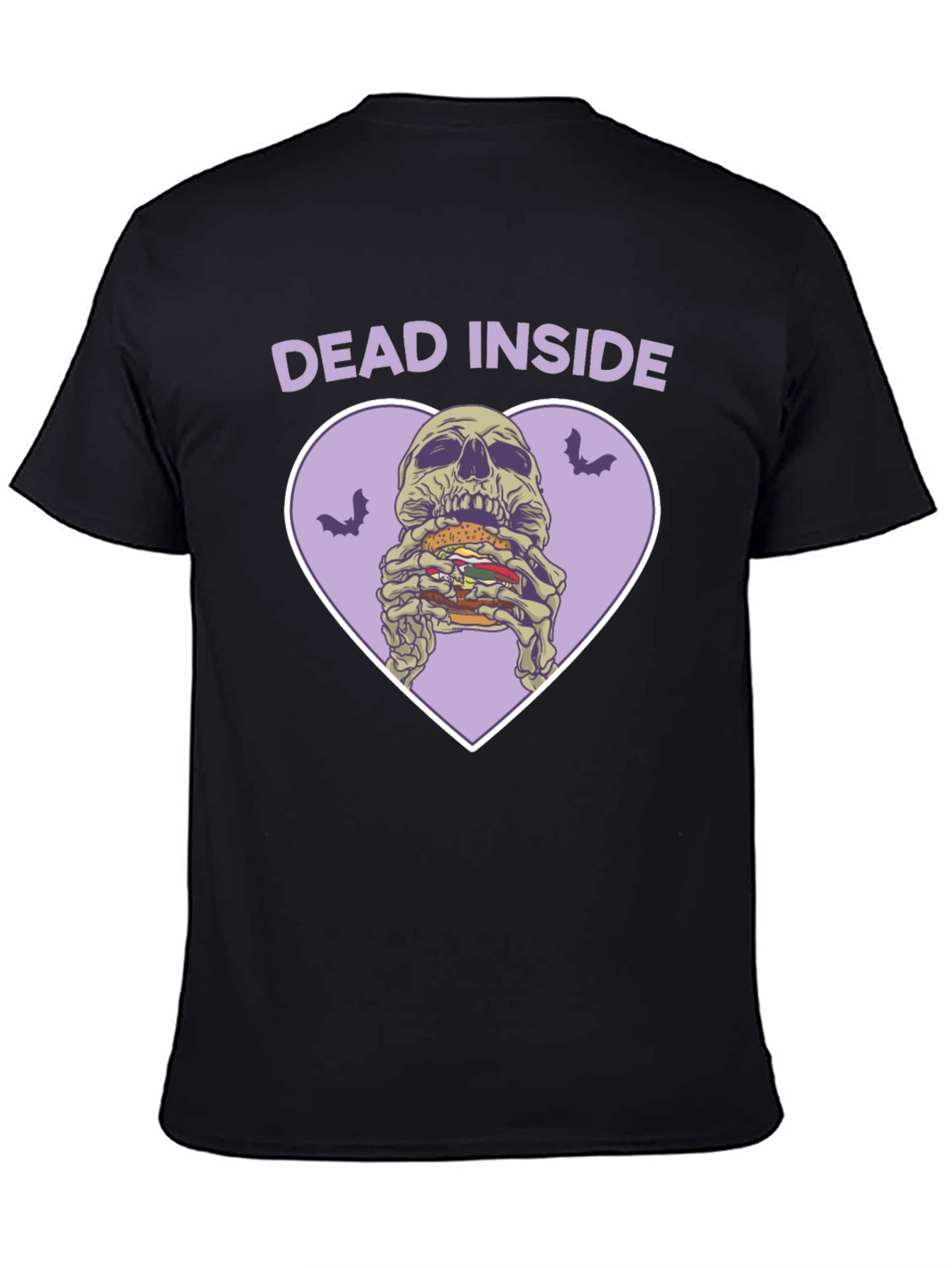 Dead Inside Skeleton Burger Graphic Tee